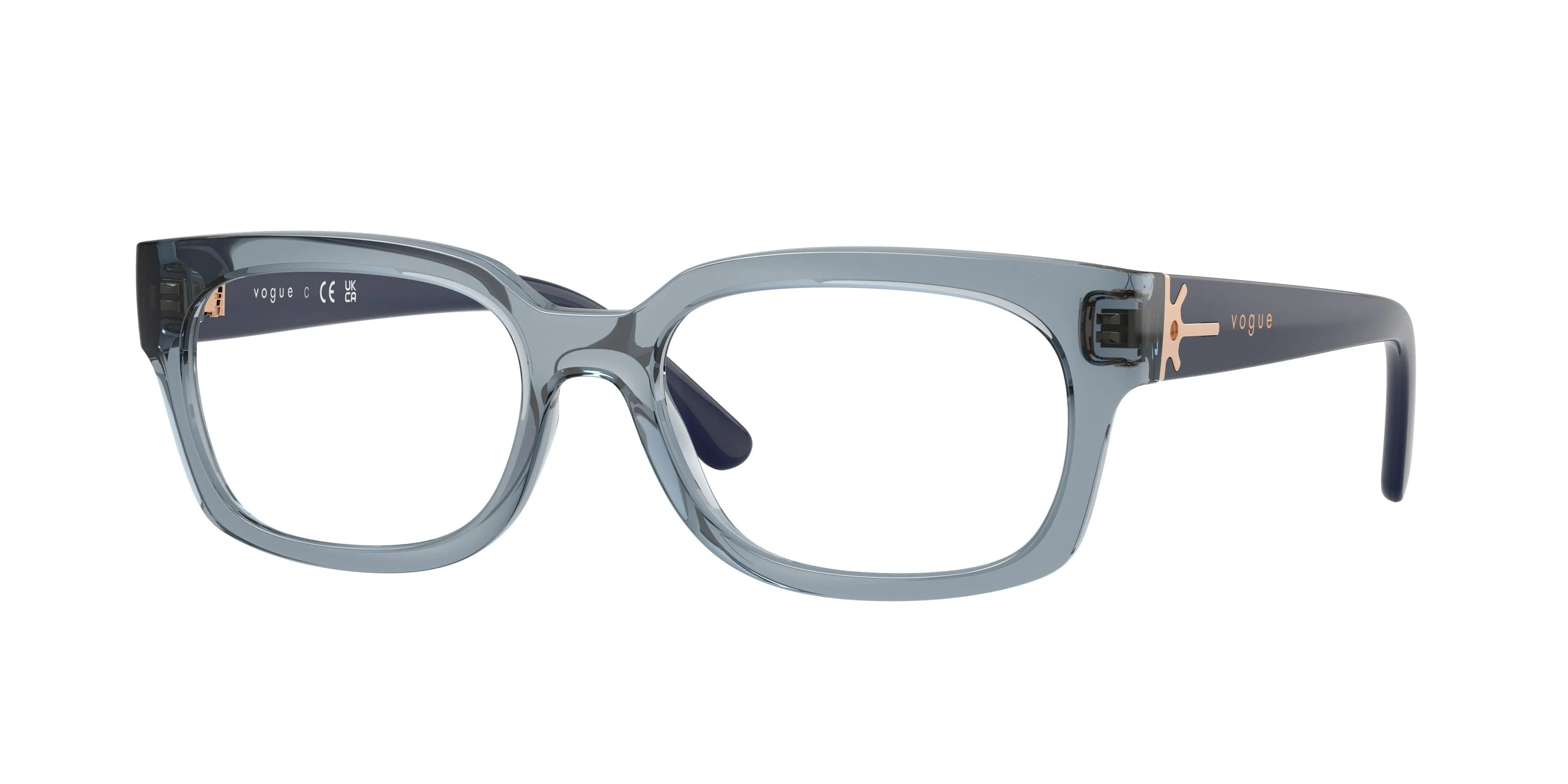 VOGUE EYEWEAR VO5689 2966 Montature da vista Nylon Blu Trasparente Pillow Normale - immagine 1