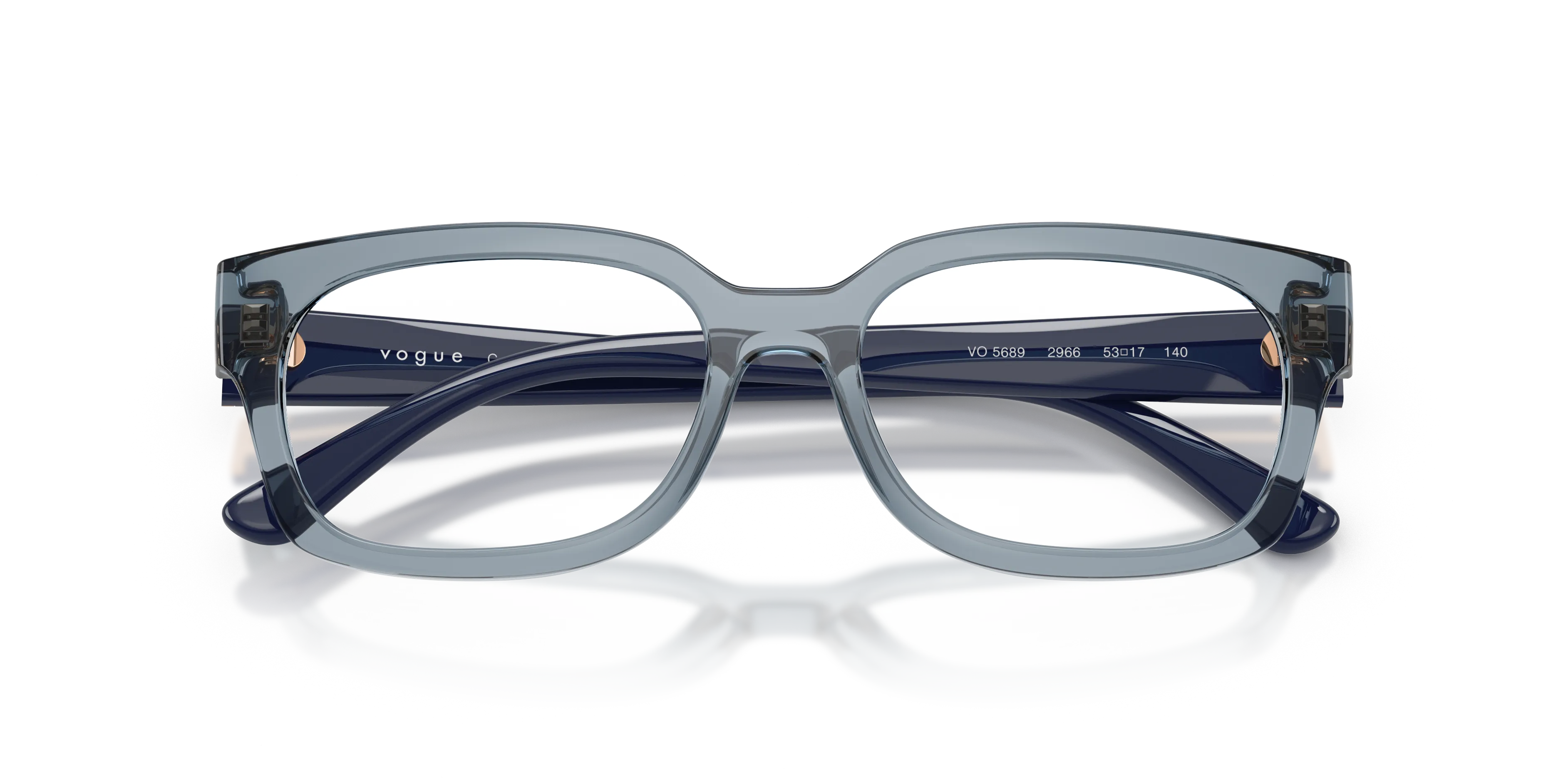 VOGUE EYEWEAR VO5689 2966 Montature da vista Nylon Blu Trasparente Pillow Normale - immagine 2