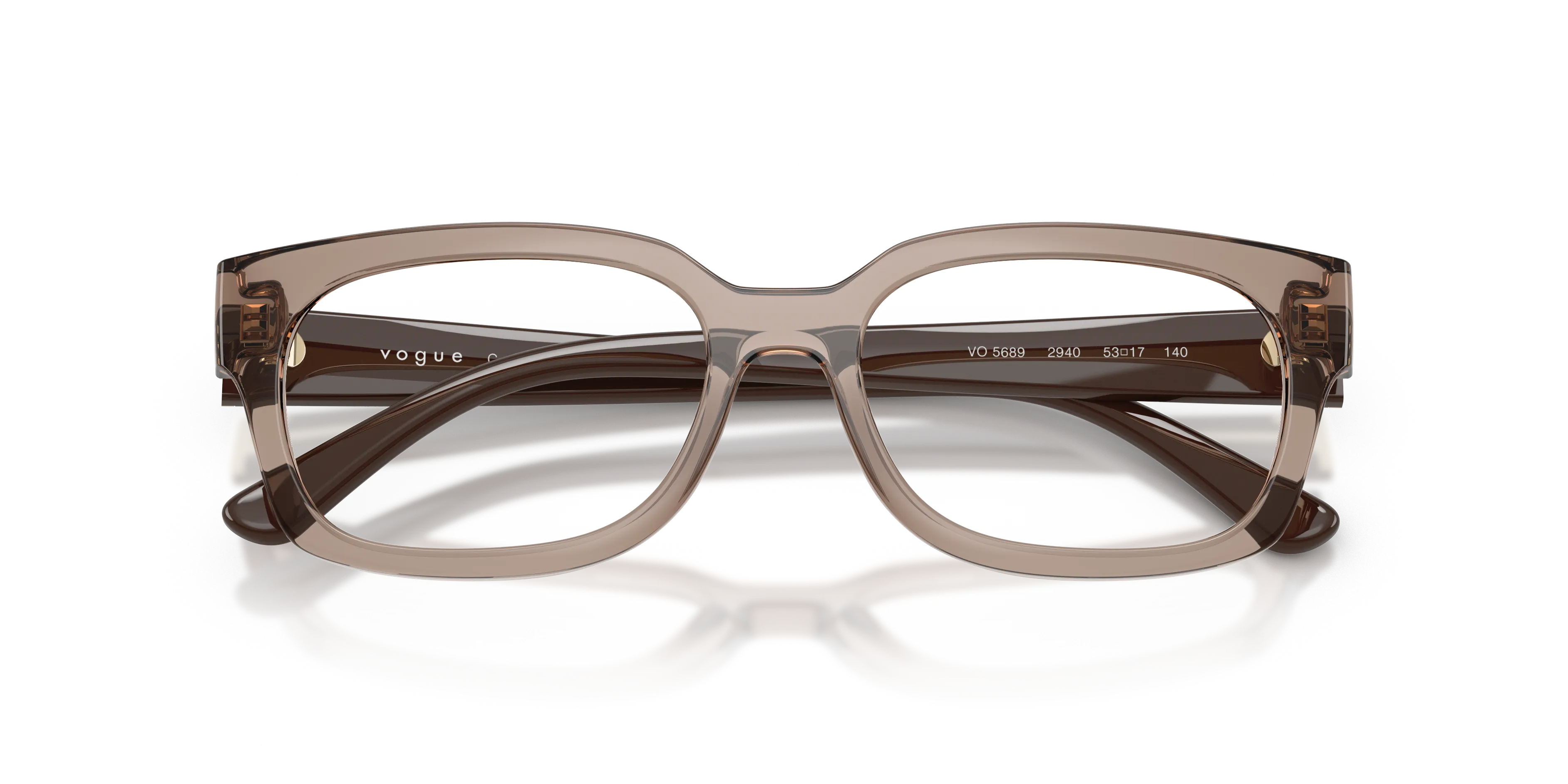 VOGUE EYEWEAR VO5689 2940 Montature da vista Nylon Marrone Trasparente Pillow Normale - immagine 2