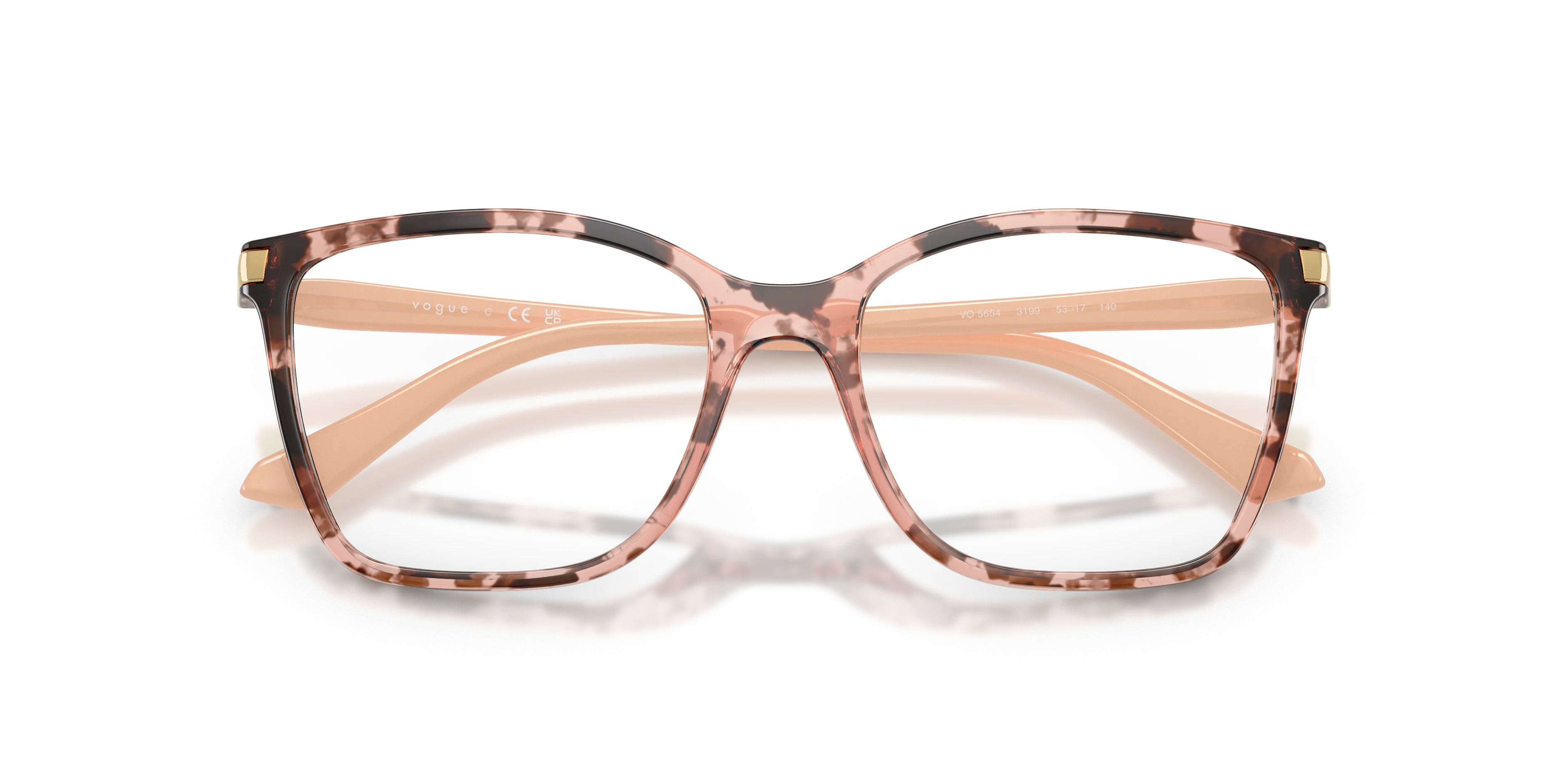 VOGUE EYEWEAR VO5654 3199 Montature da vista Nylon Rosa Trasparente Squadrata Normale - immagine 2