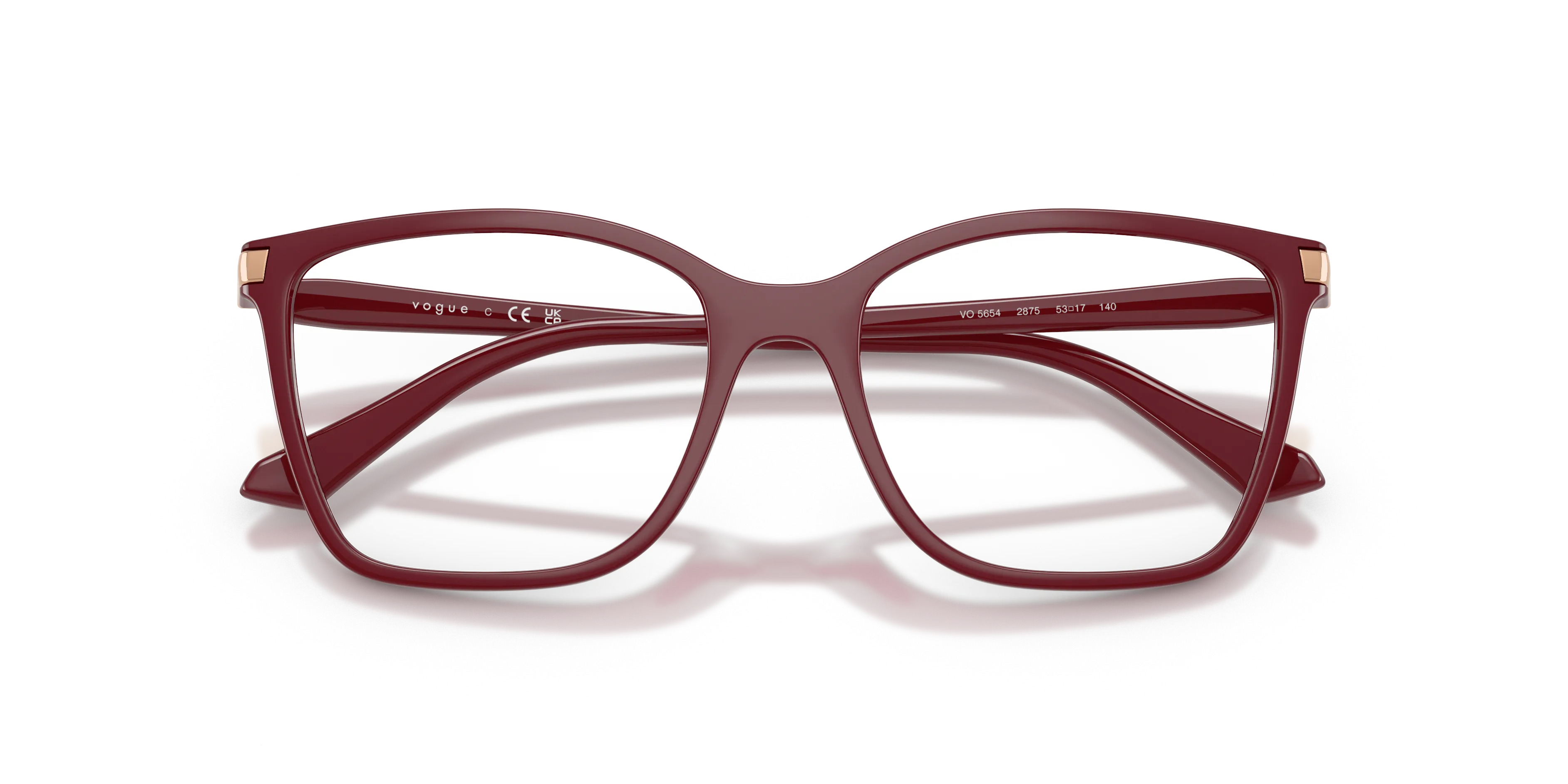 VOGUE EYEWEAR VO5654 2875 Montature da vista Nylon Rosso Trasparente Squadrata Normale - immagine 2