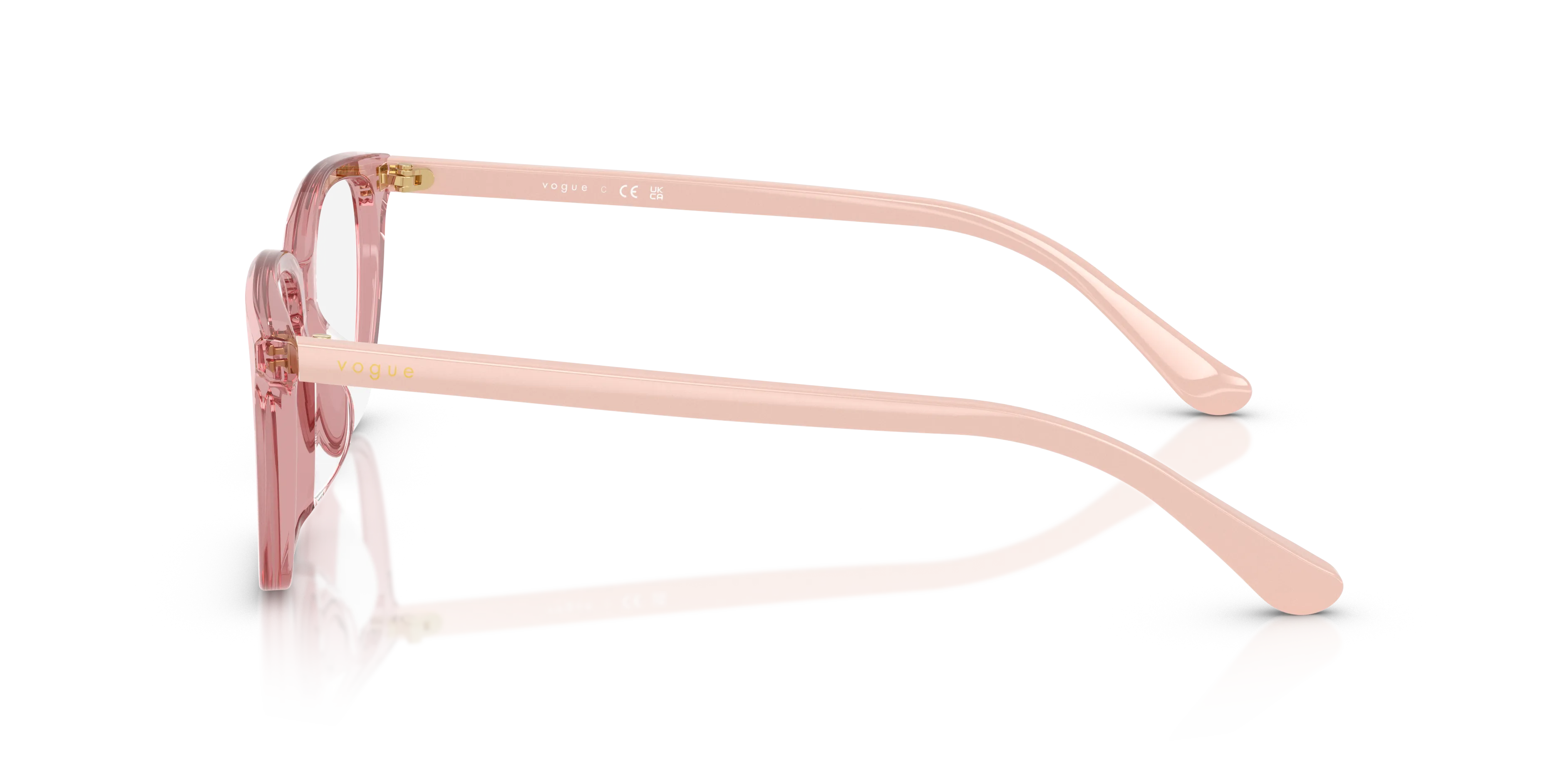 VOGUE EYEWEAR VO5643D 2921 Montature da vista Acetato Rosa Trasparente Pillow Normale - immagine 4