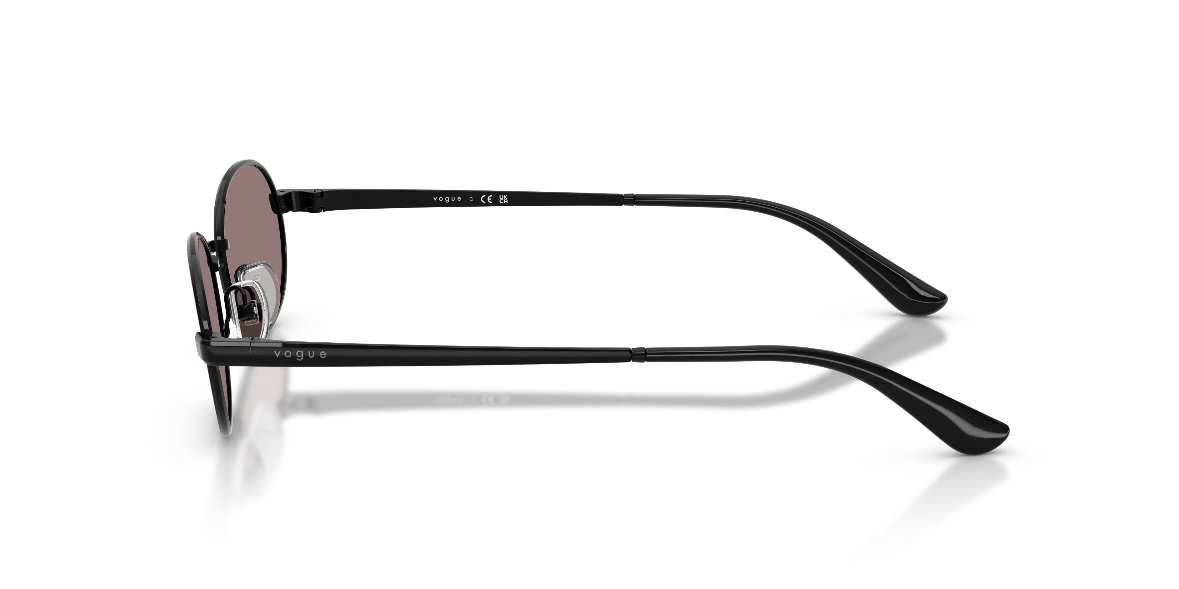 VOGUE EYEWEAR VO4353S 352/7N Occhiali da sole Metallo Nero Viola Rotonda Normale - immagine 4