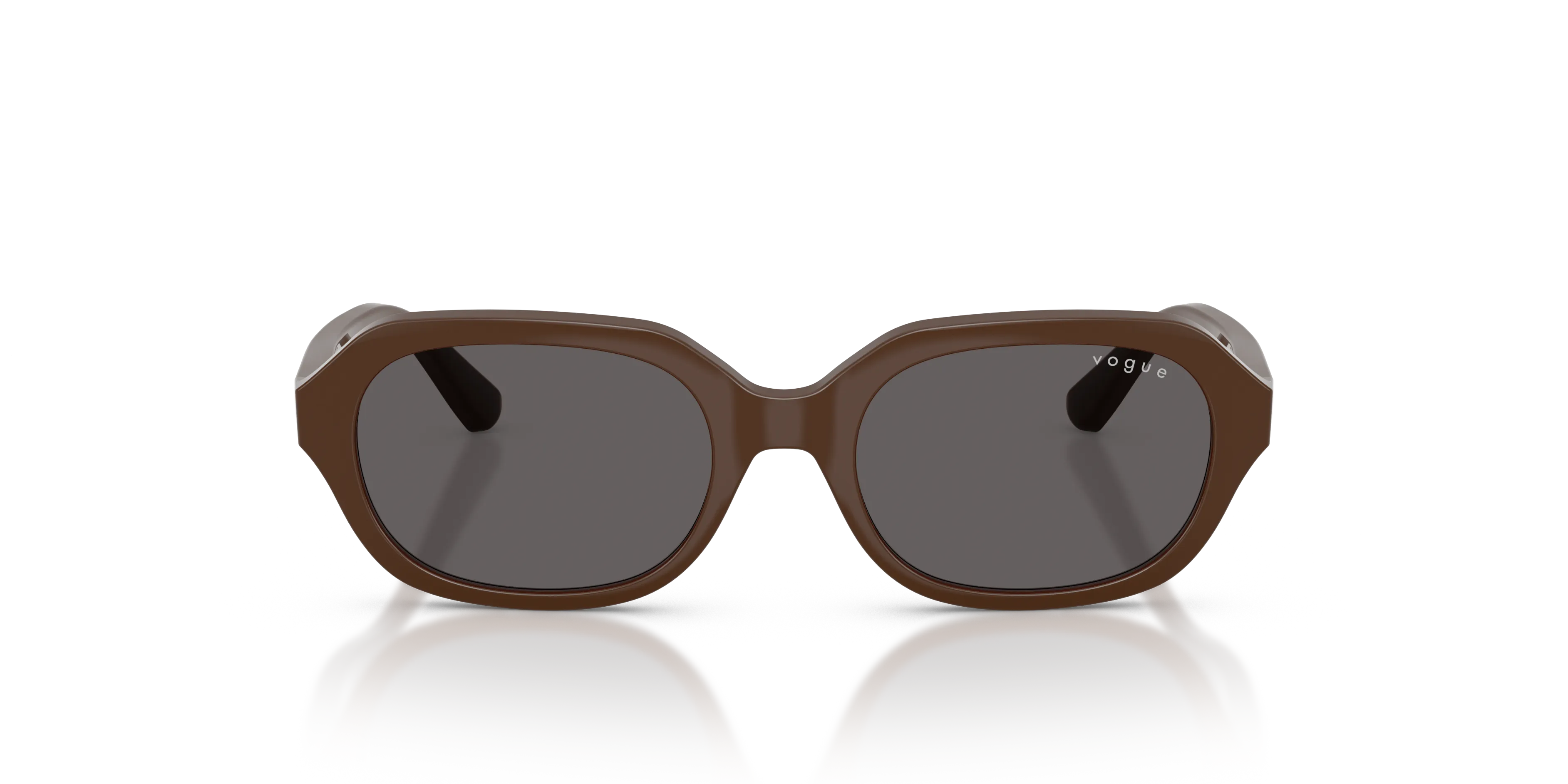 VOGUE EYEWEAR VJ2035 327587 Occhiali da sole Nylon Marrone Grigio Geometrica Normale - immagine 3