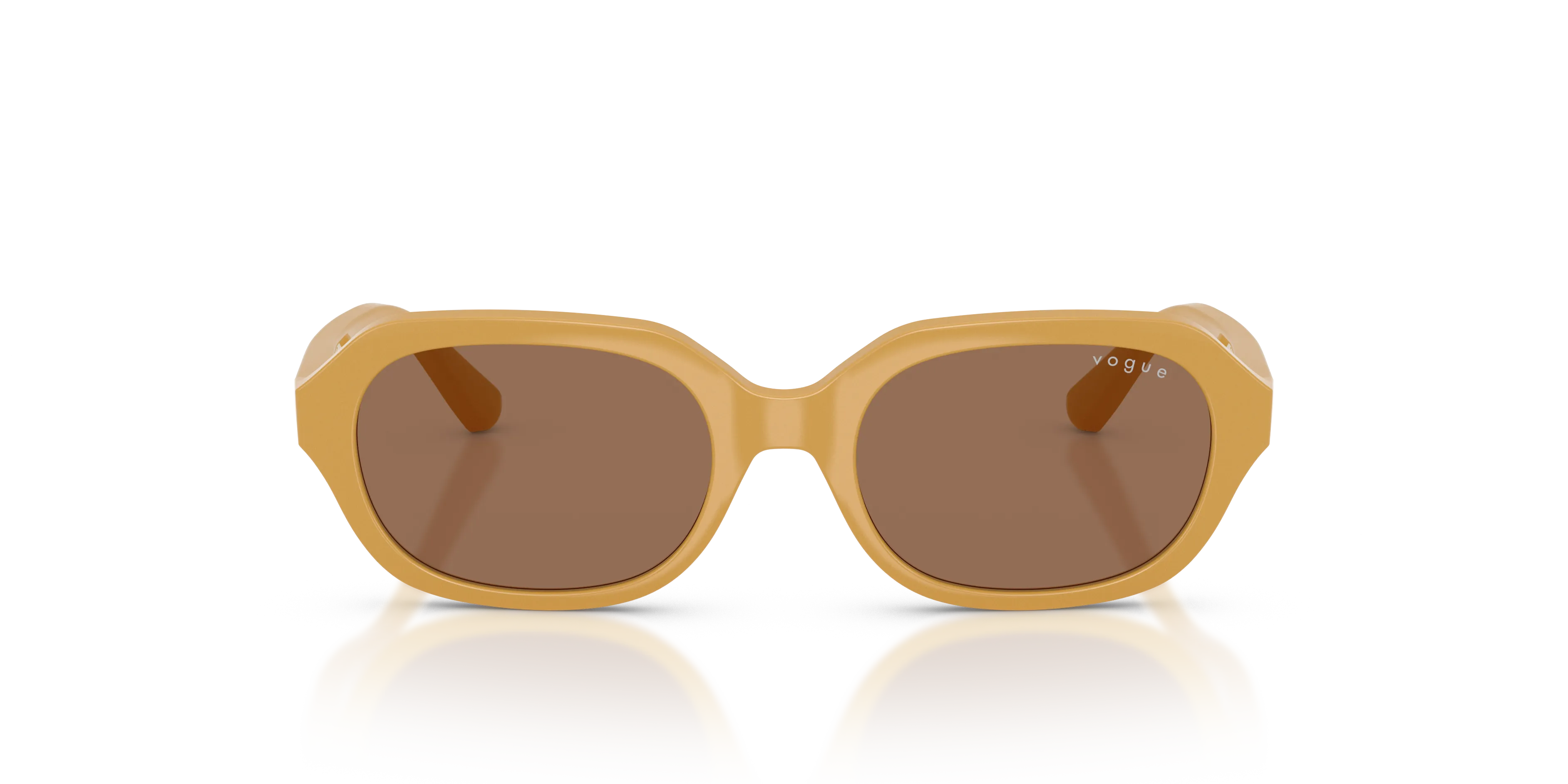 VOGUE EYEWEAR VJ2035 327373 Occhiali da sole Nylon Giallo Marrone Geometrica Normale - immagine 3