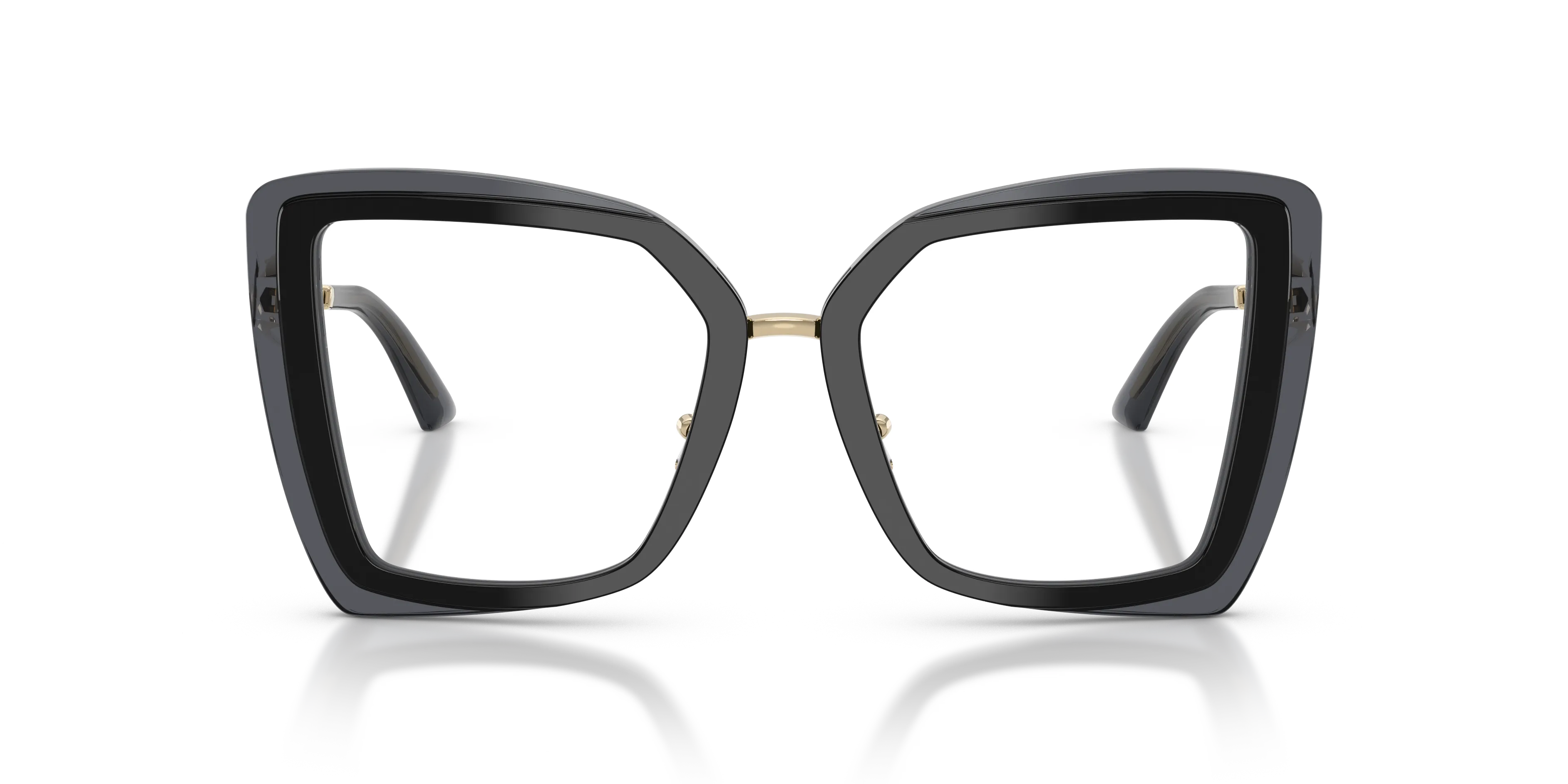 Jimmy Choo JC3059 5103 Montature da vista Acetato Nero Trasparente Farfalla Normale - immagine 3