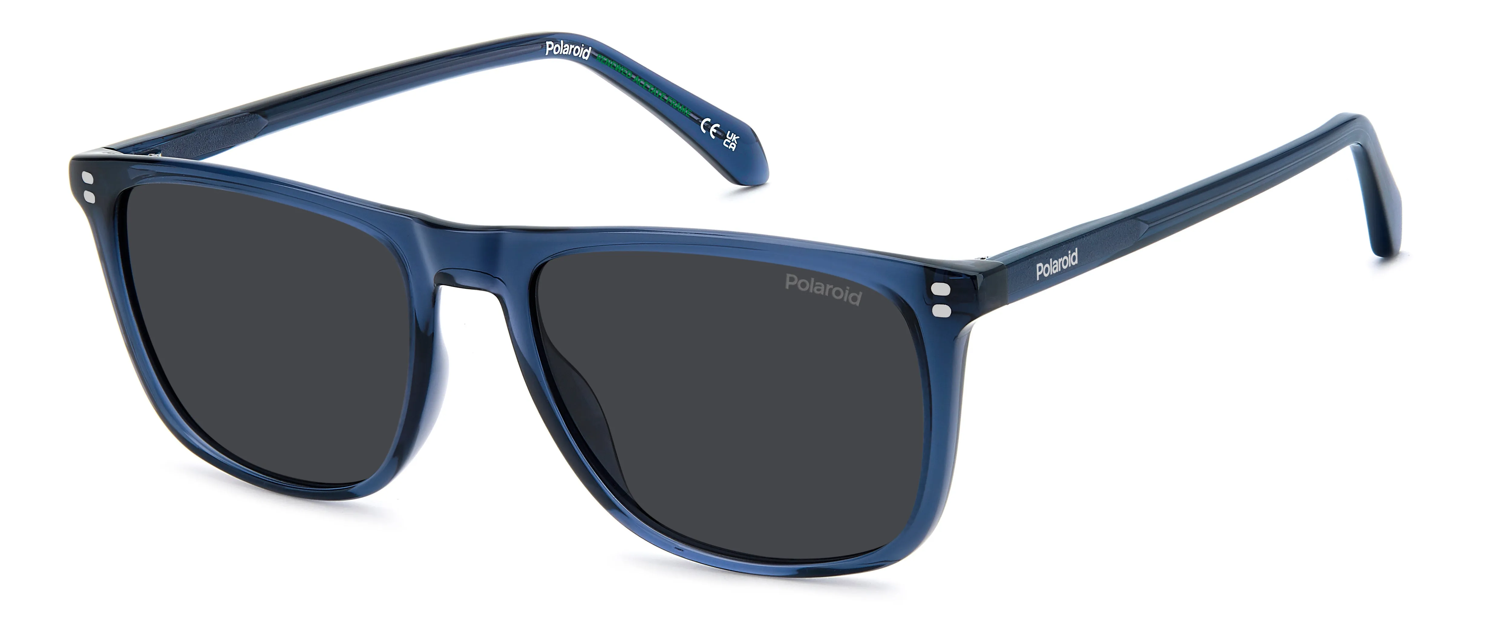 Polaroid PLD 4202/S/X PJP/M9 Occhiali da sole Acetato Blu Grigio Squadrata Polarizzata - immagine 1