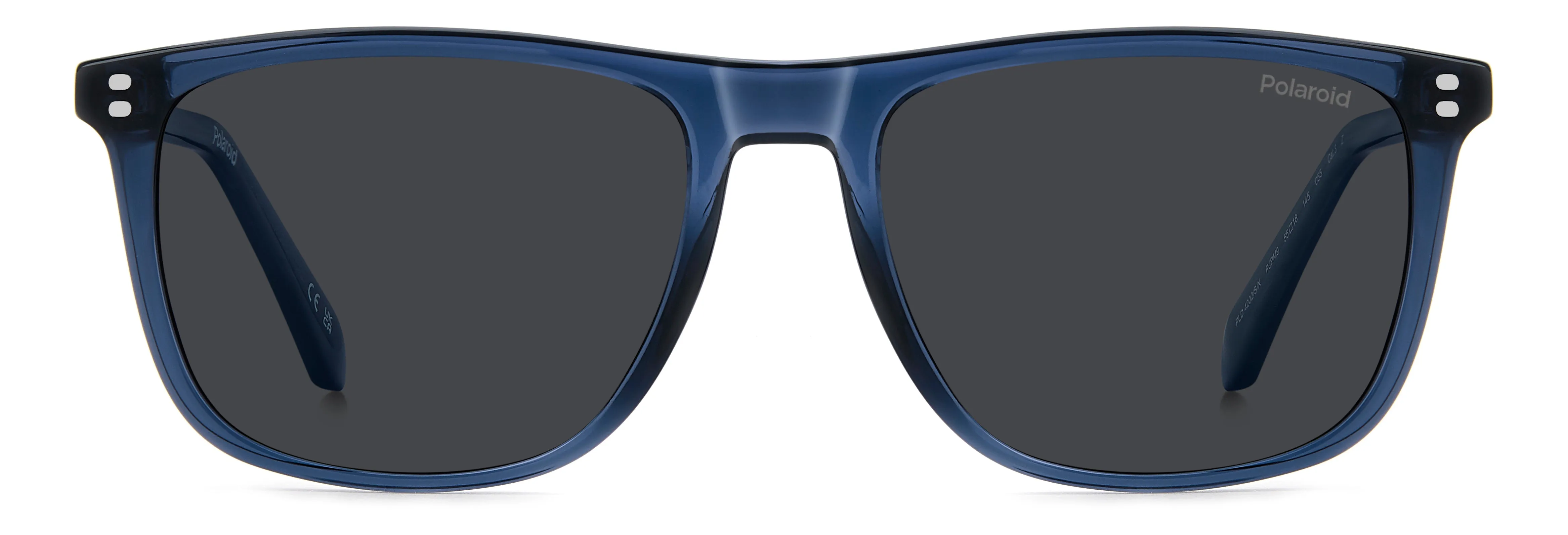Polaroid PLD 4202/S/X PJP/M9 Occhiali da sole Acetato Blu Grigio Squadrata Polarizzata - immagine 2