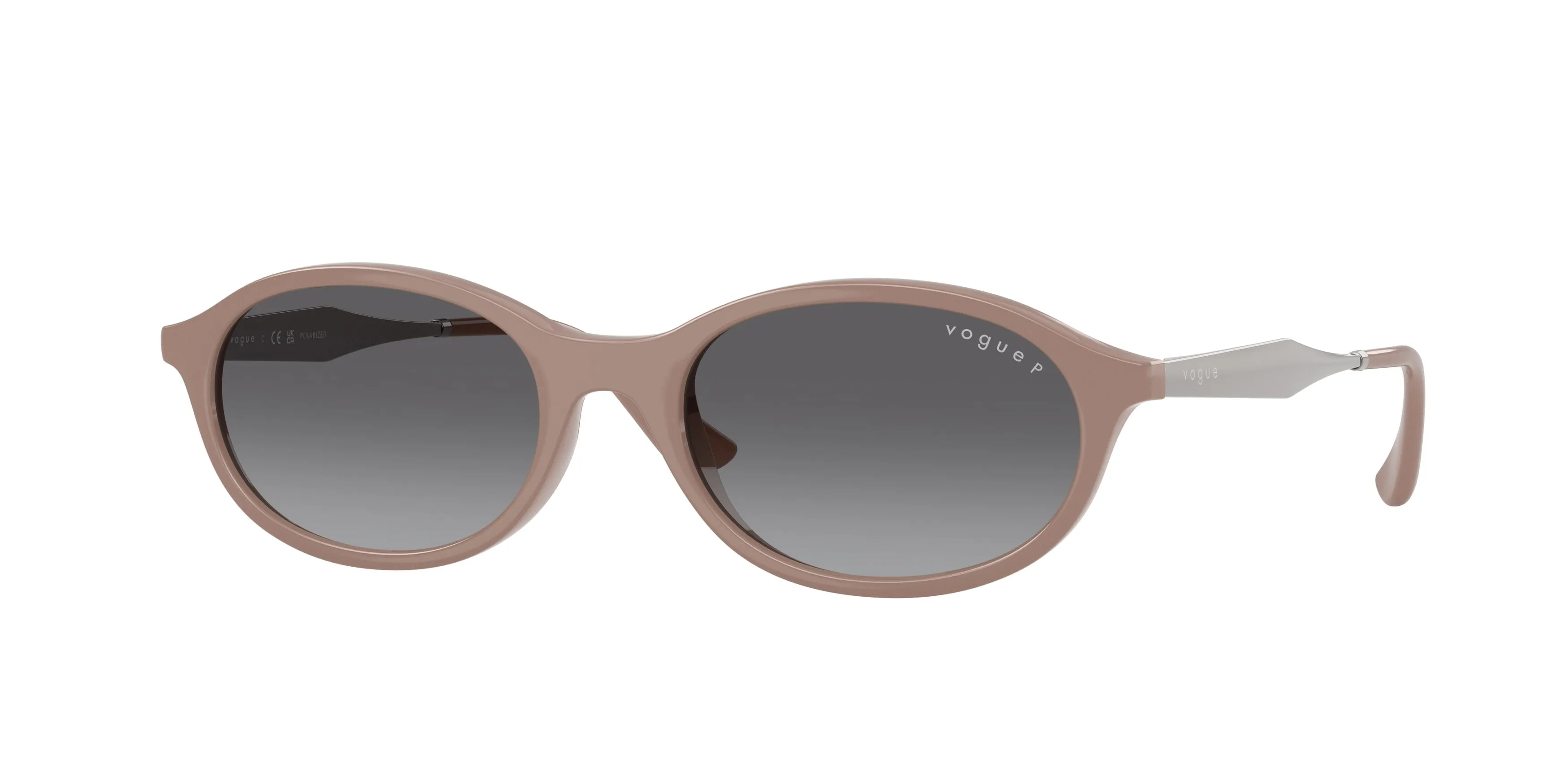 VOGUE EYEWEAR VO5625S 3272T3 Occhiali da sole Nylon Nero Grigio Rotonda Polarizzata Sfumato - immagine 1