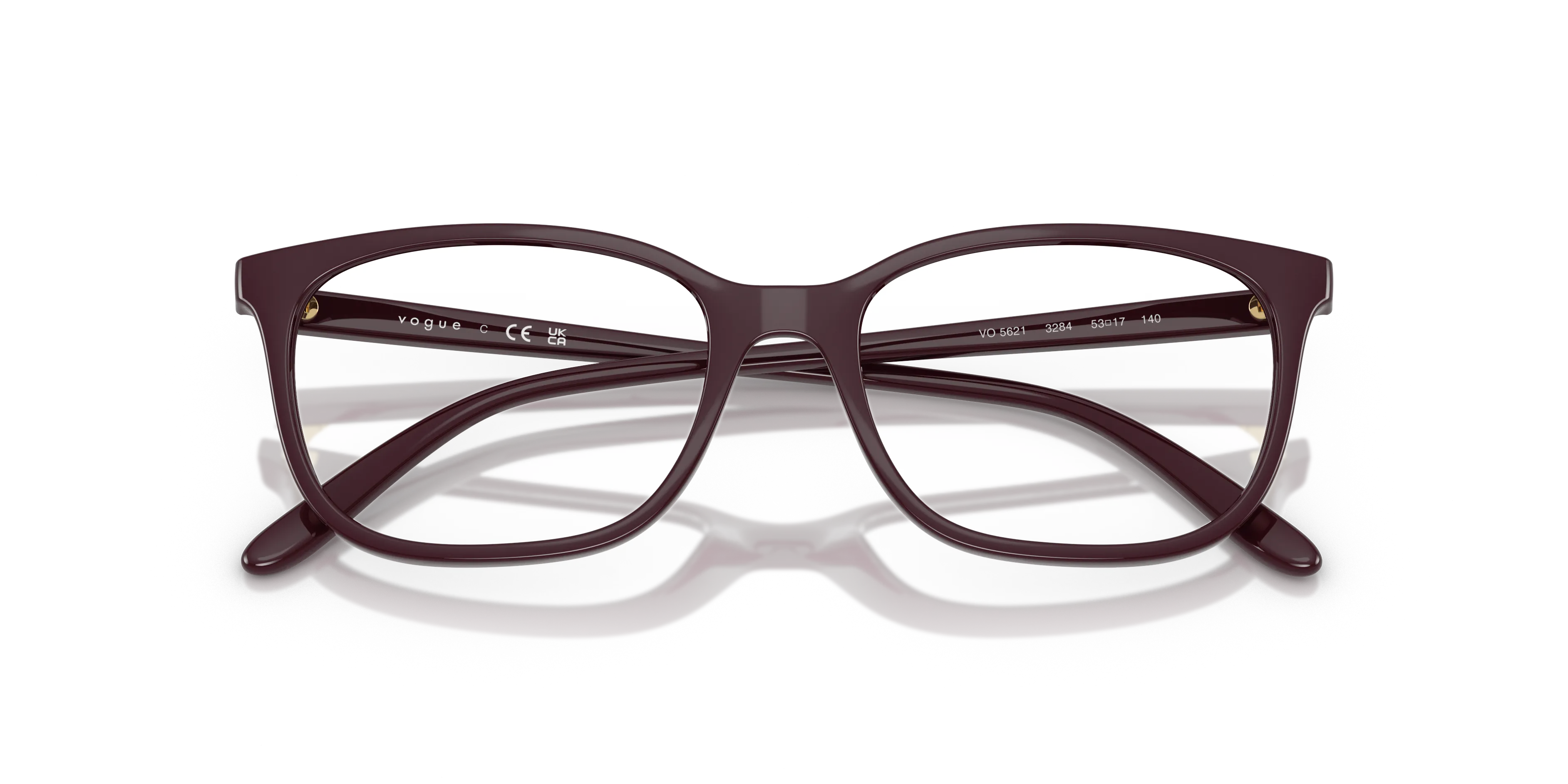 VOGUE EYEWEAR VO5621 3284 Montature da vista Nylon Rosso Trasparente Pillow Normale - immagine 2