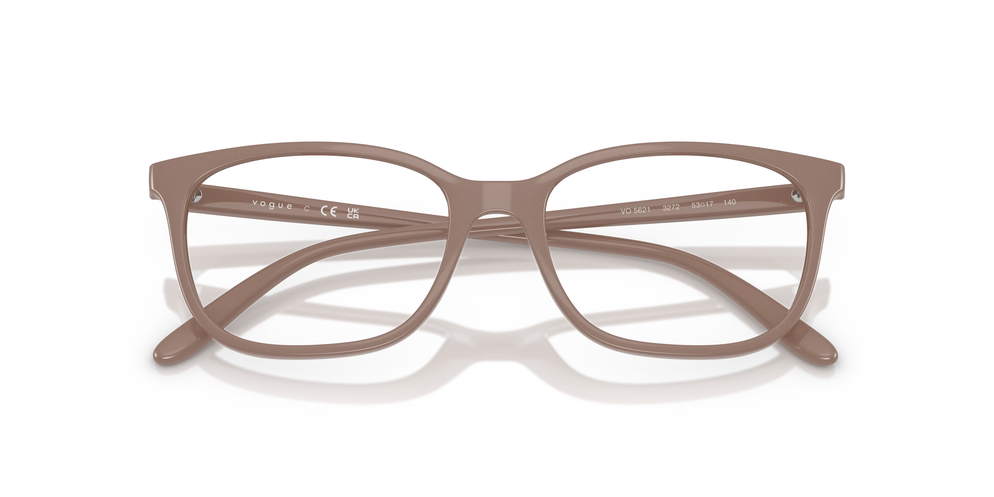 VOGUE EYEWEAR VO5621 3272 Montature da vista Nylon Marrone Trasparente Pillow Normale - immagine 2