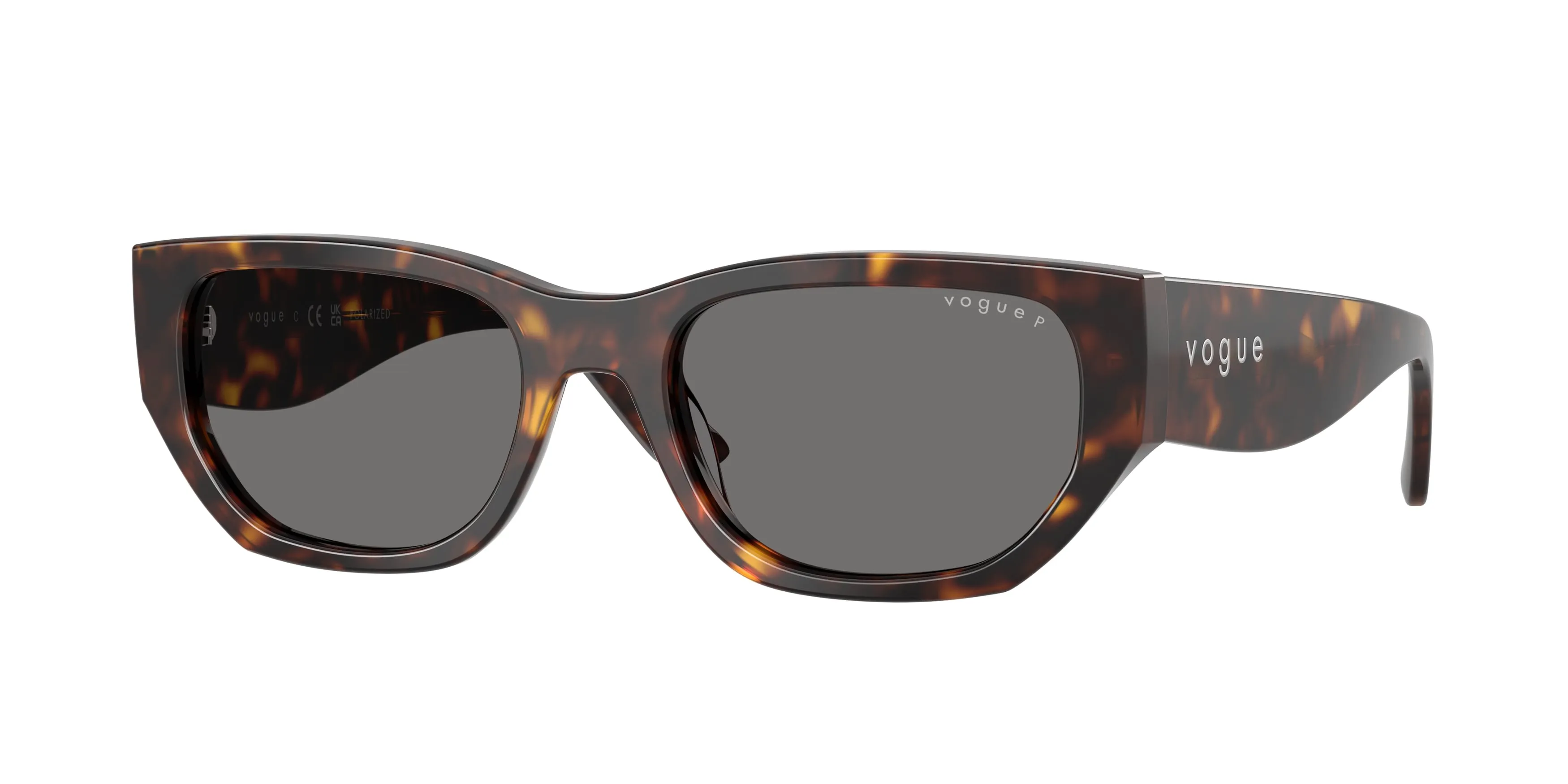 VOGUE EYEWEAR VO5586S W65681 Occhiali da sole Acetato Marrone Grigio Squadrata Polarizzata - immagine 1