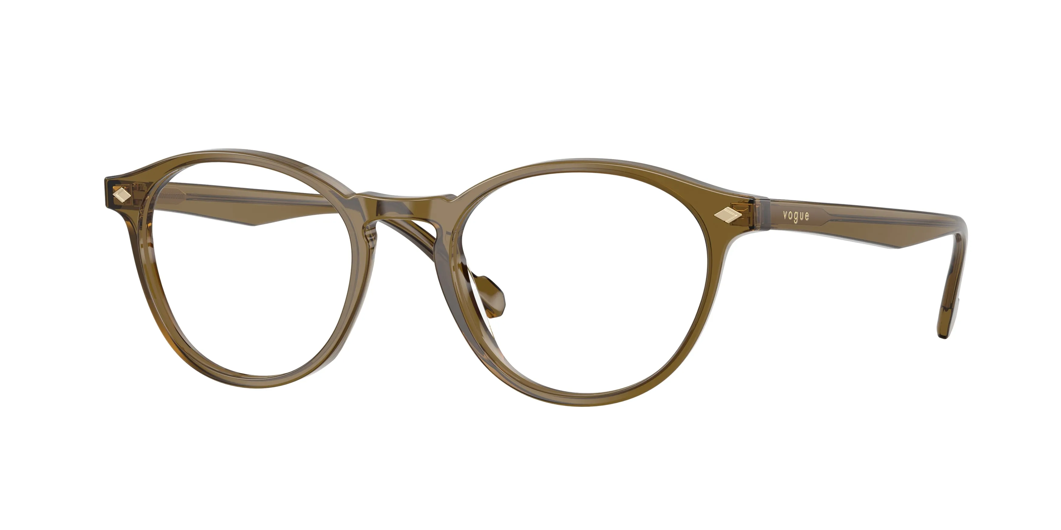 VOGUE EYEWEAR VO5326 3260 Montature da vista Acetato Verde Trasparente Rotonda Normale - immagine 1