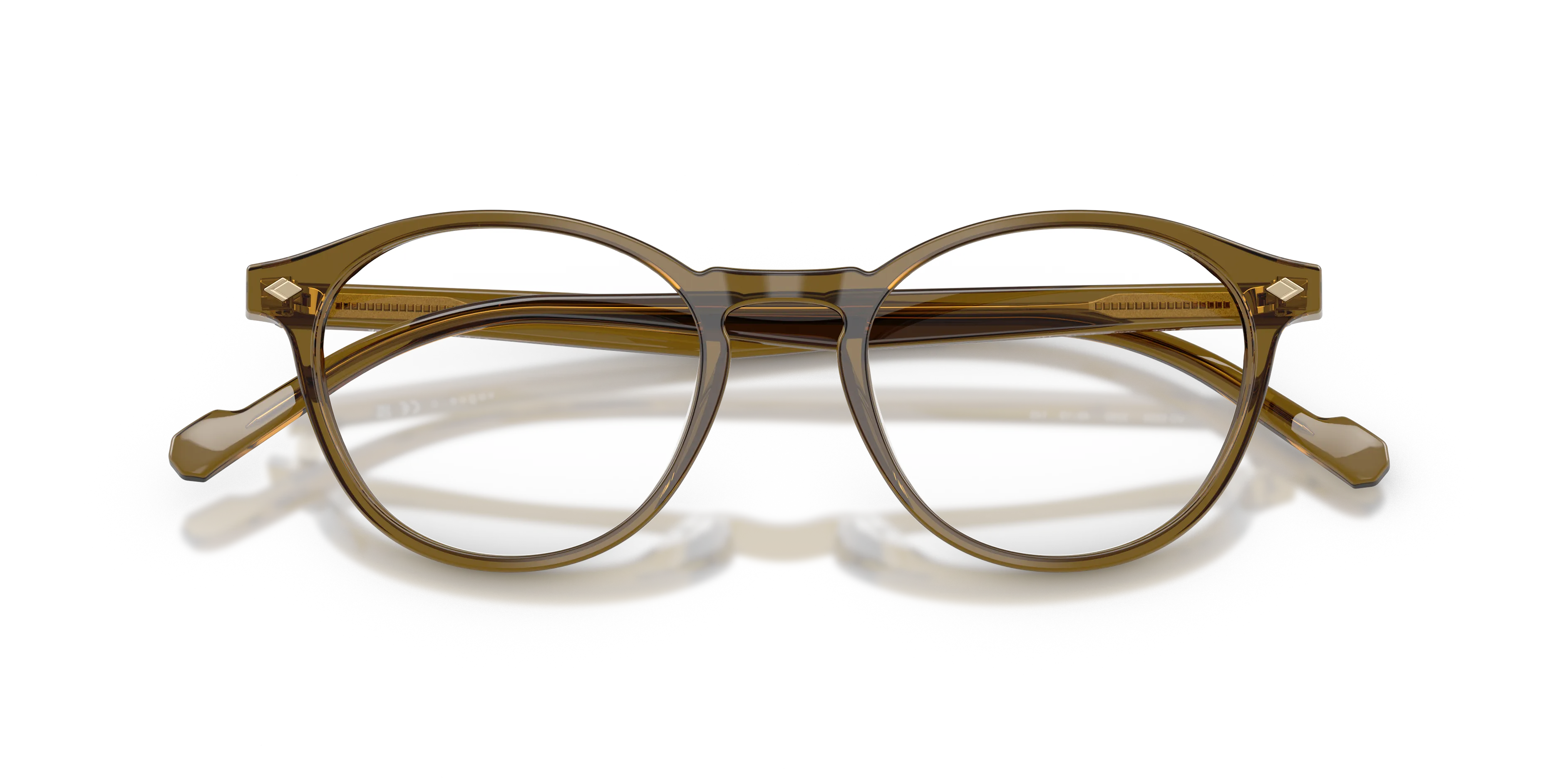VOGUE EYEWEAR VO5326 3260 Montature da vista Acetato Verde Trasparente Rotonda Normale - immagine 2