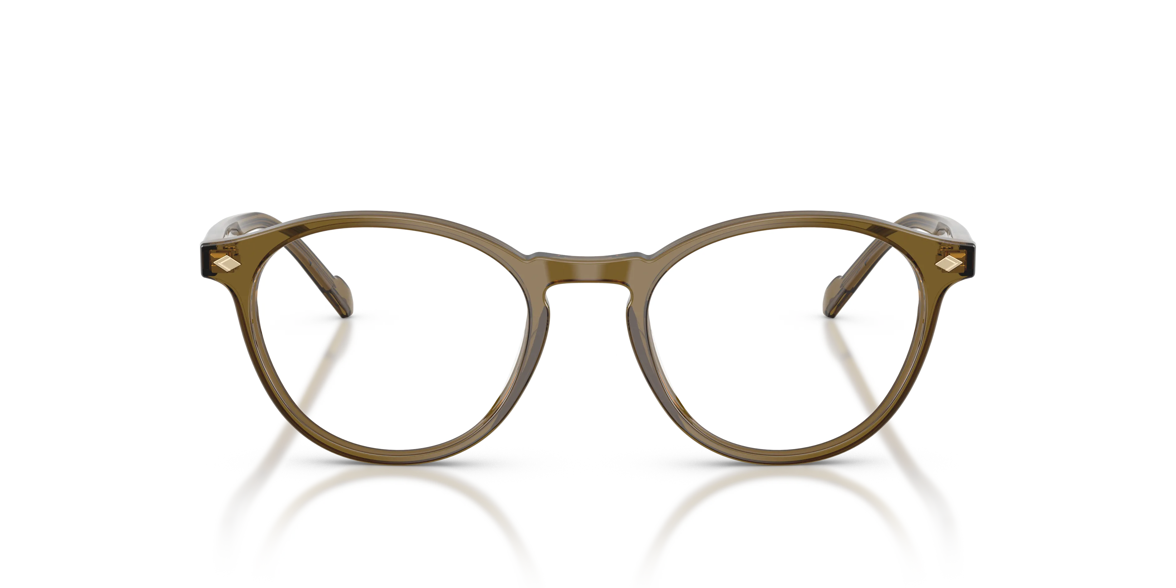 VOGUE EYEWEAR VO5326 3260 Montature da vista Acetato Verde Trasparente Rotonda Normale - immagine 3