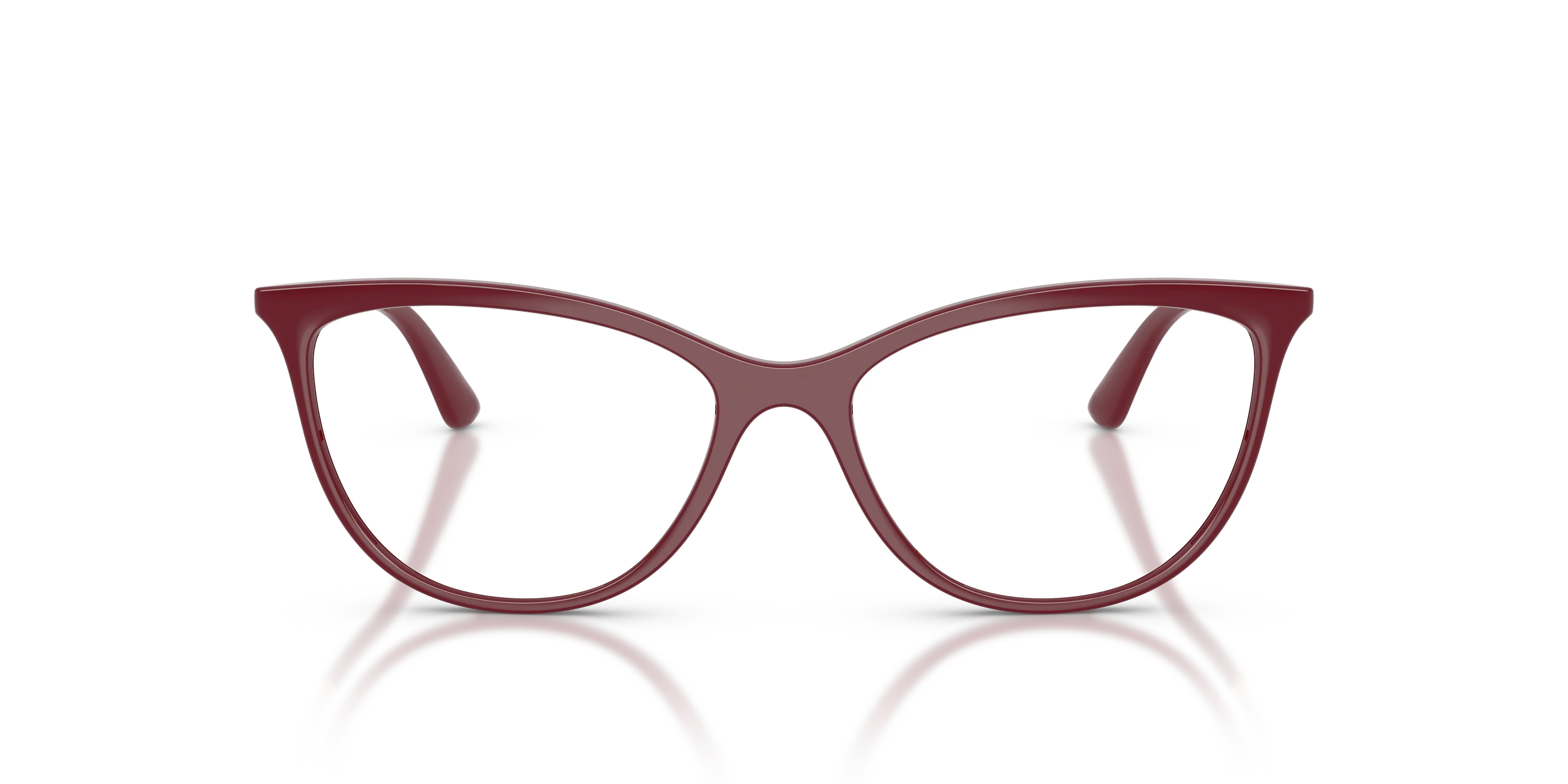 VOGUE EYEWEAR VO5239 2875 Montature da vista Iniettato Rosso Trasparente Cat Eye Normale - immagine 3