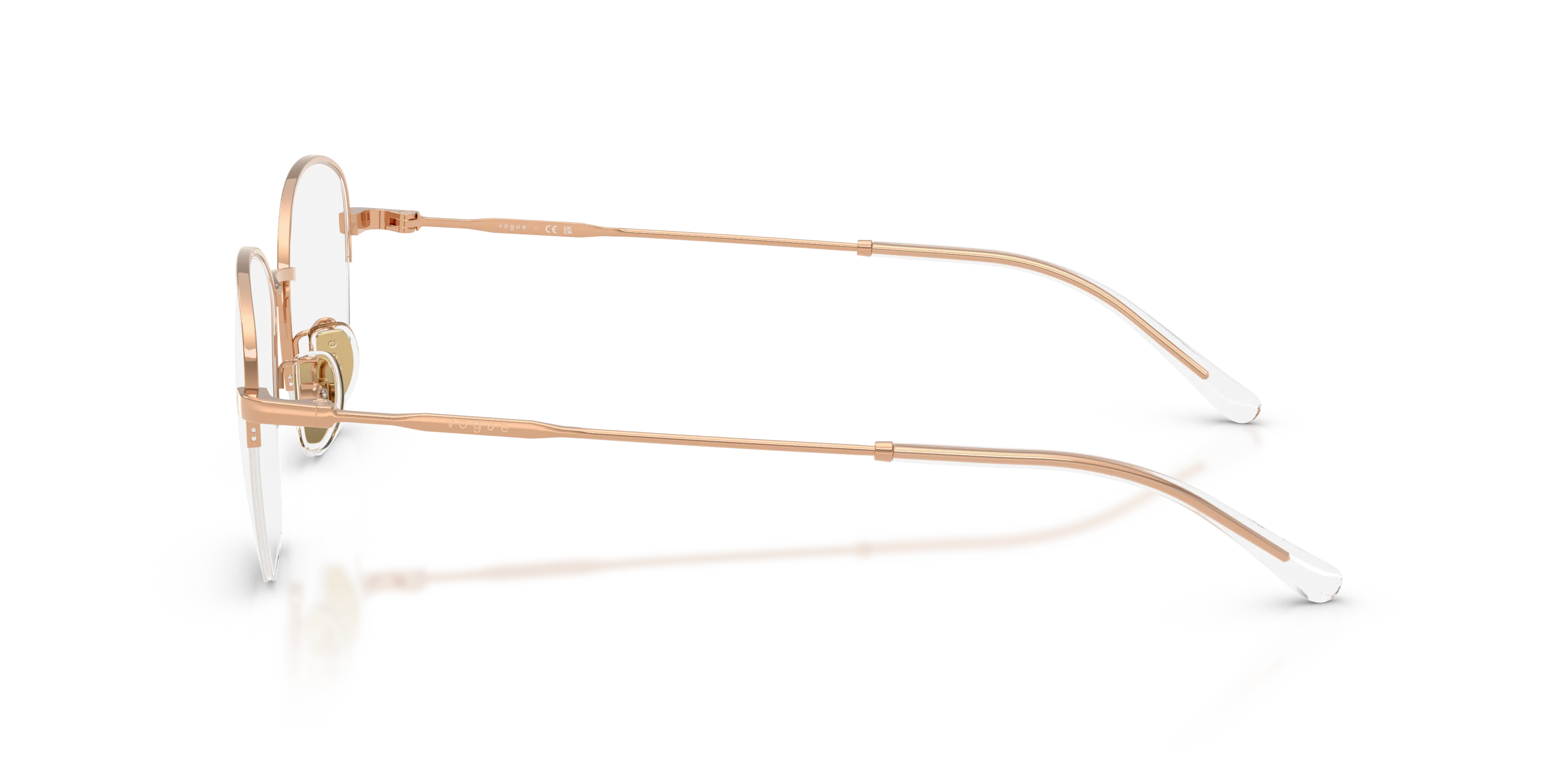 VOGUE EYEWEAR VO4357D 5152 Montature da vista Metallo Oro Trasparente Geometrica Normale - immagine 4