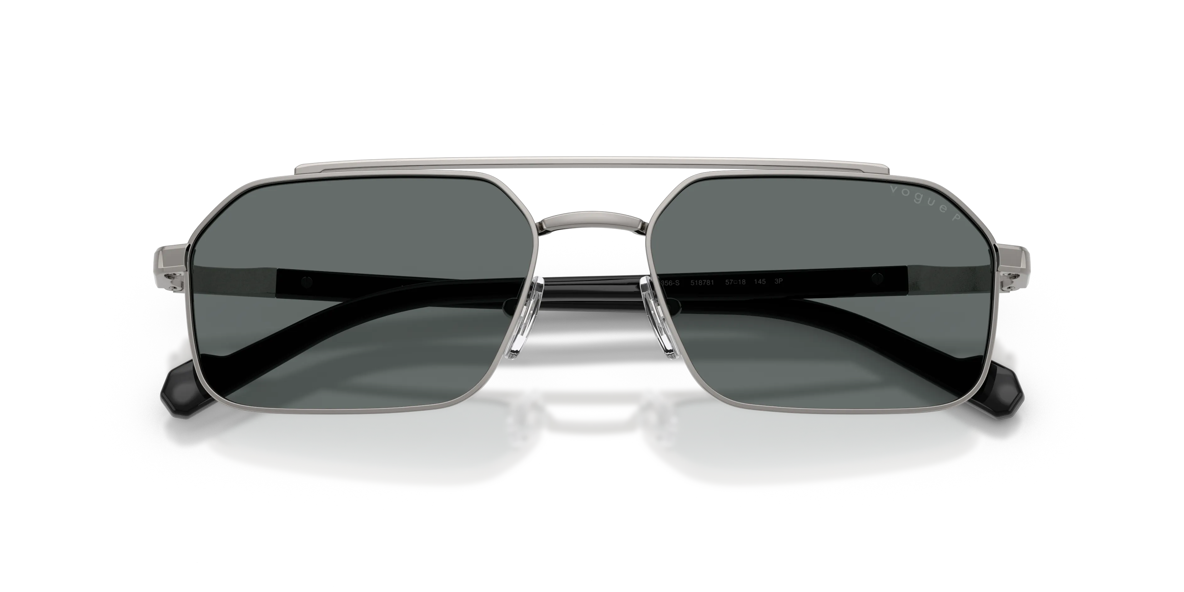 VOGUE EYEWEAR VO4356S 518781 Occhiali da sole Metallo Grigio Grigio Geometrica Polarizzata - immagine 2