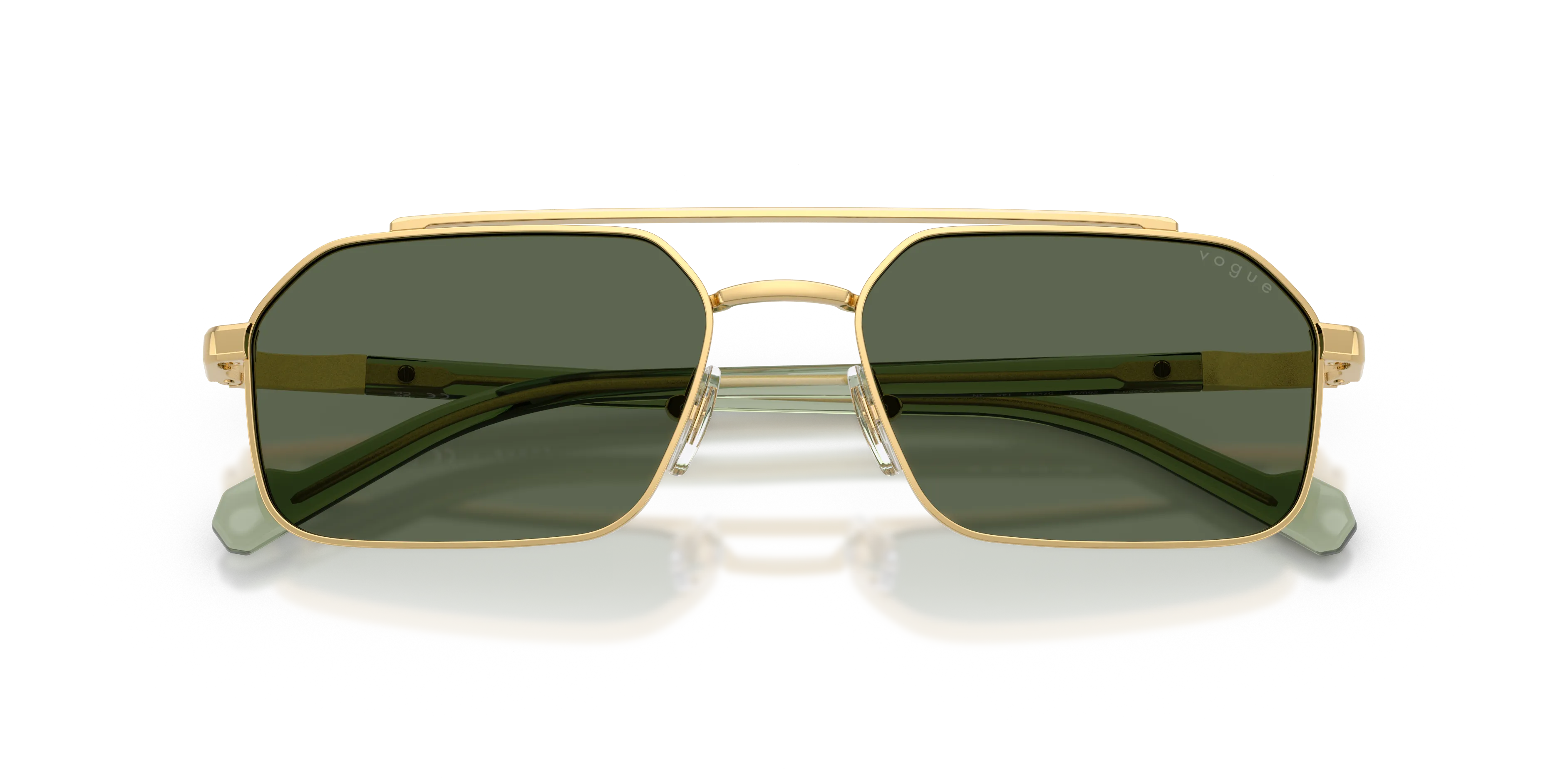 VOGUE EYEWEAR VO4356S 280/71 Occhiali da sole Metallo Oro Verde Geometrica Normale - immagine 2