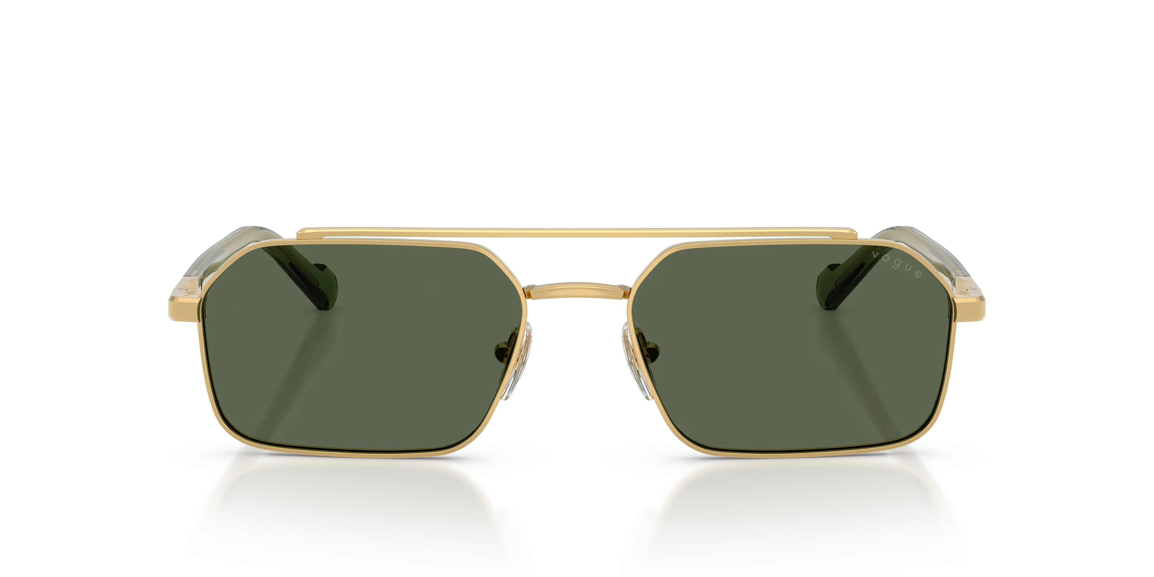 VOGUE EYEWEAR VO4356S 280/71 Occhiali da sole Metallo Oro Verde Geometrica Normale - immagine 3