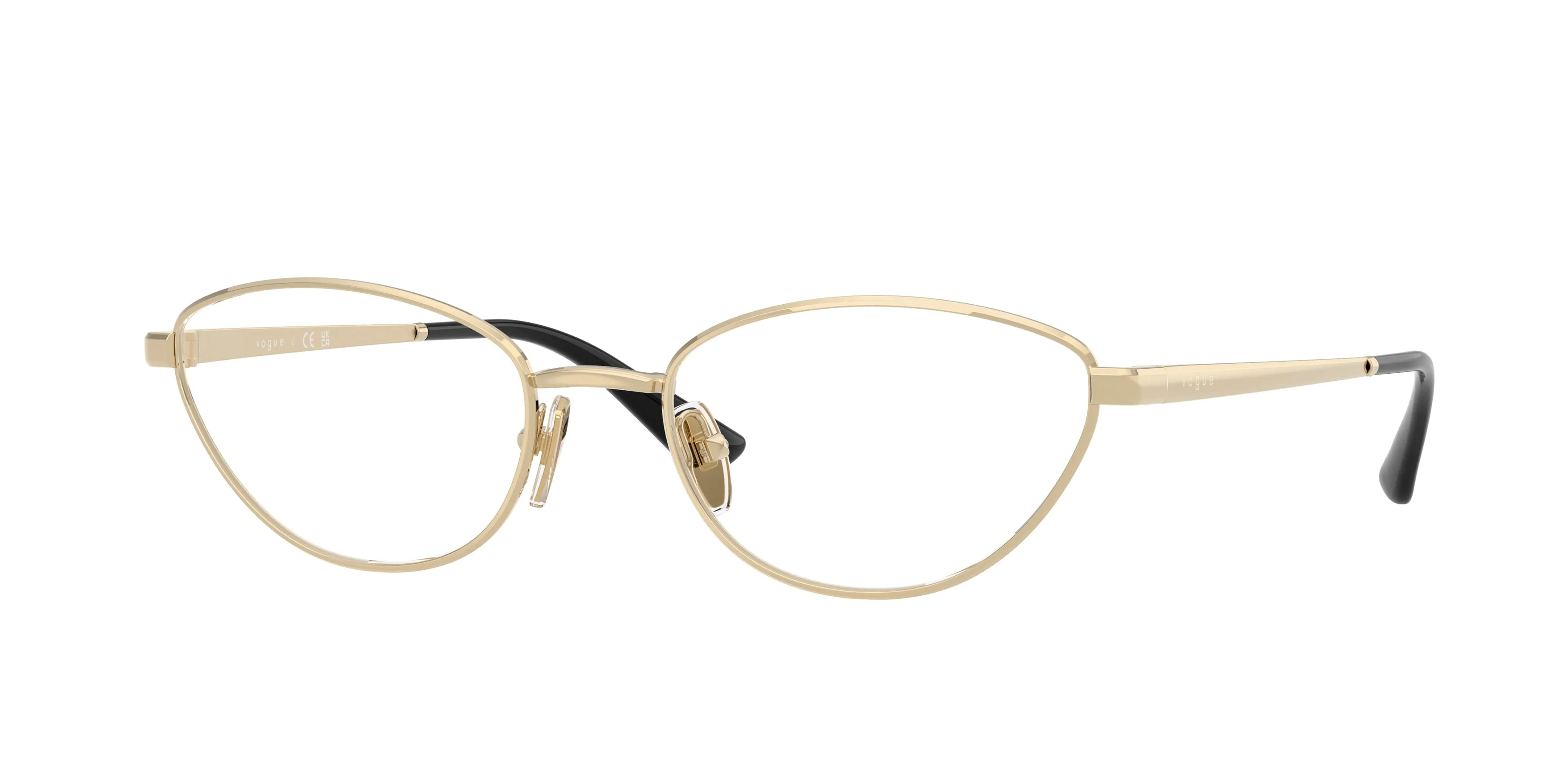VOGUE EYEWEAR VO4355 848 Montature da vista Metallo Oro Trasparente Farfalla Normale - immagine 1
