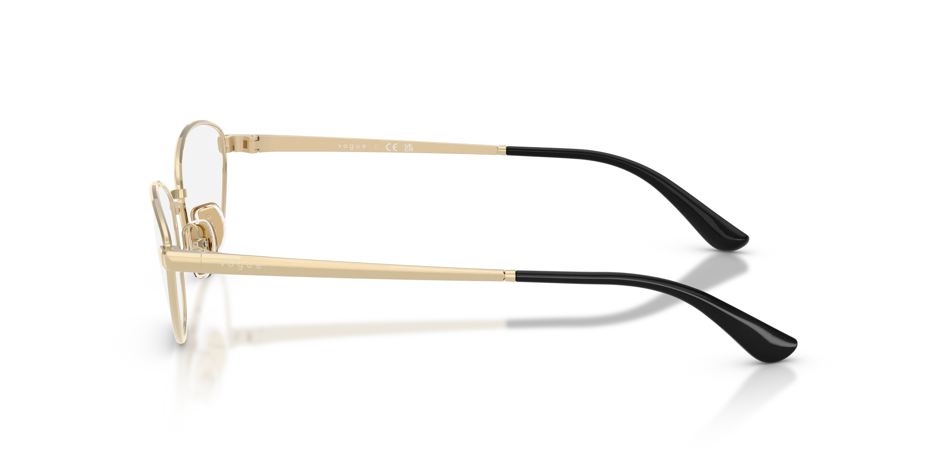 VOGUE EYEWEAR VO4355 848 Montature da vista Metallo Oro Trasparente Farfalla Normale - immagine 4