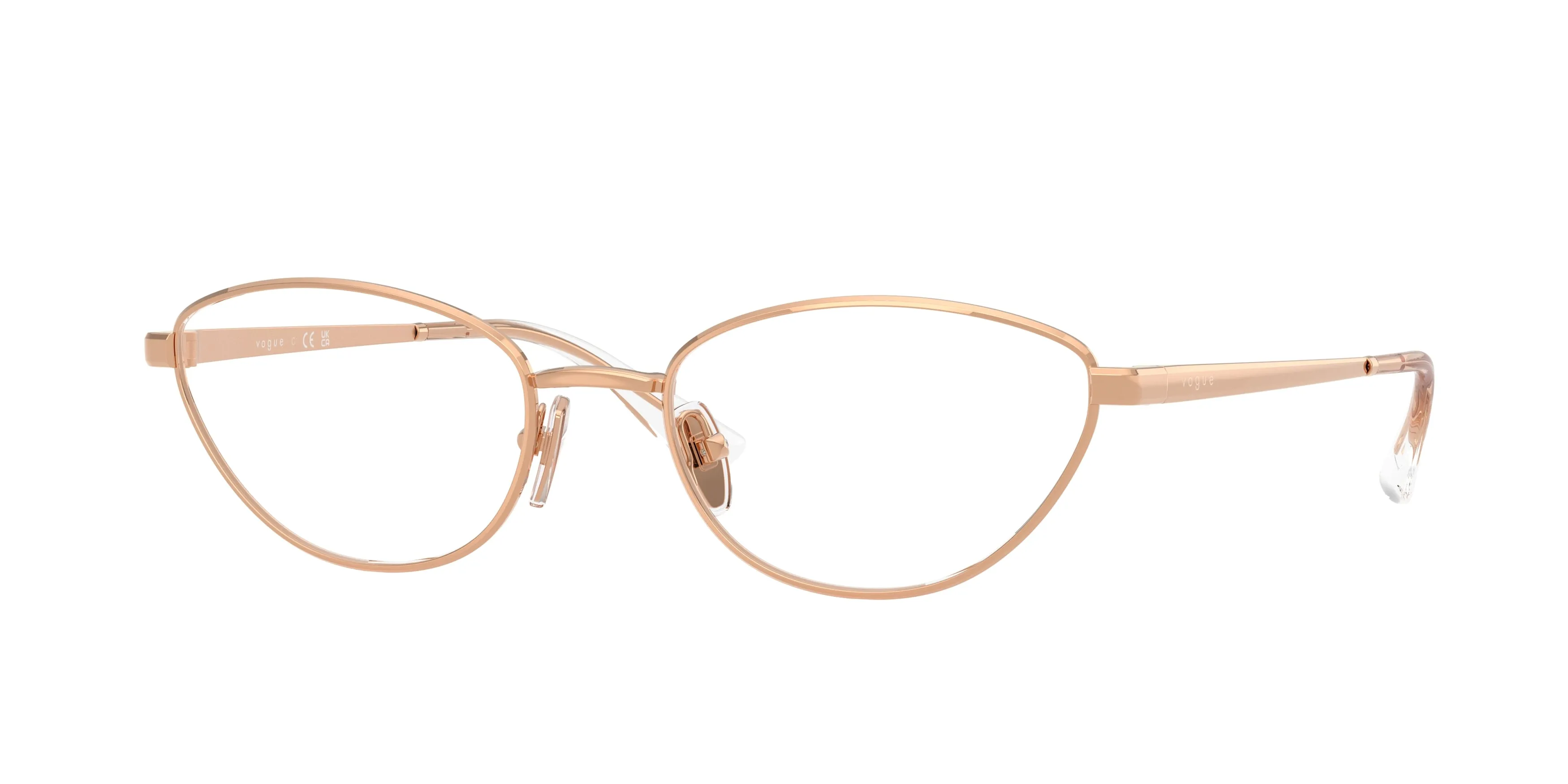 VOGUE EYEWEAR VO4355 5152 Montature da vista Metallo Oro Trasparente Farfalla Normale - immagine 1