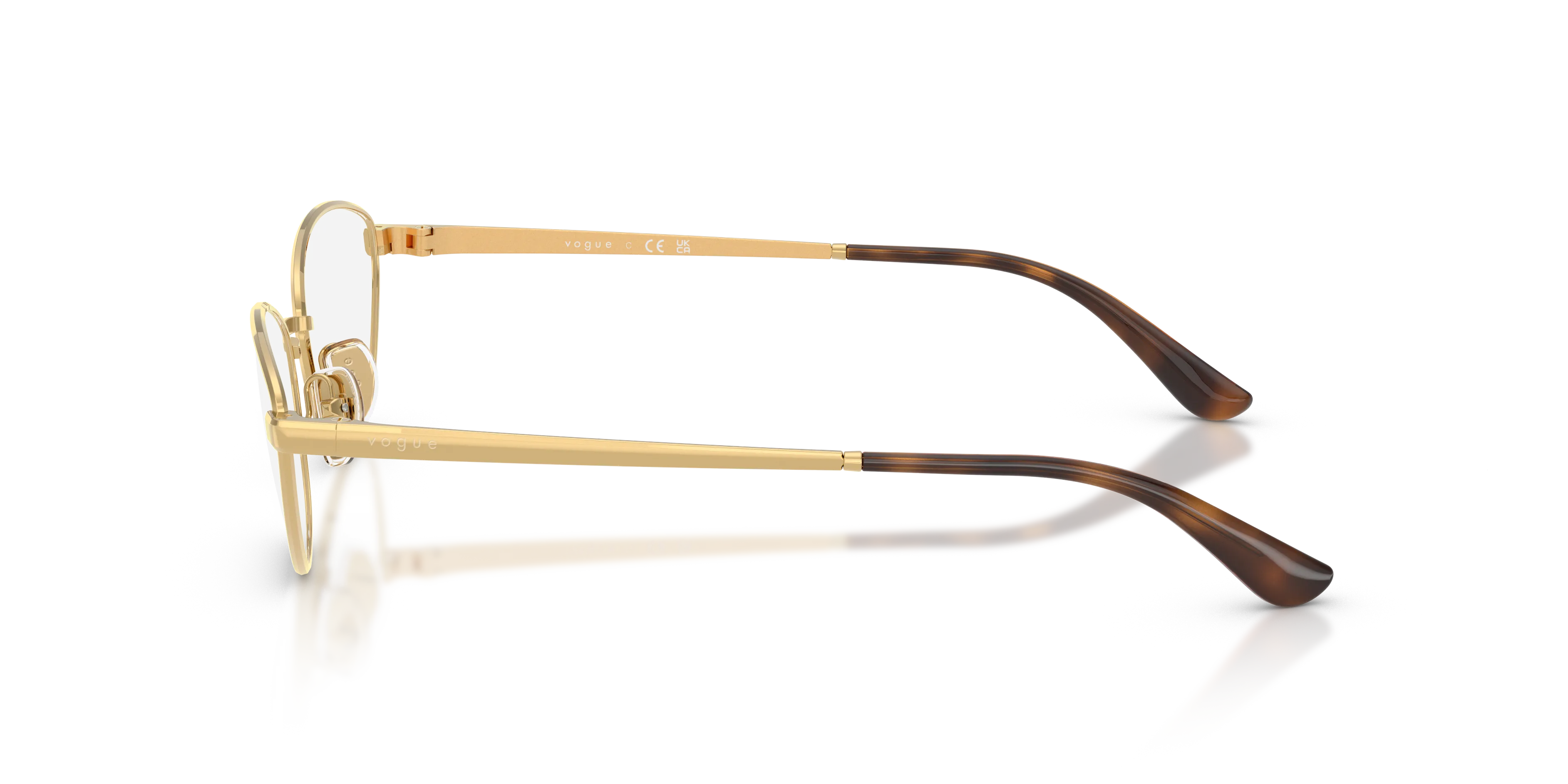 VOGUE EYEWEAR VO4355 280 Montature da vista Metallo Oro Trasparente Farfalla Normale - immagine 4