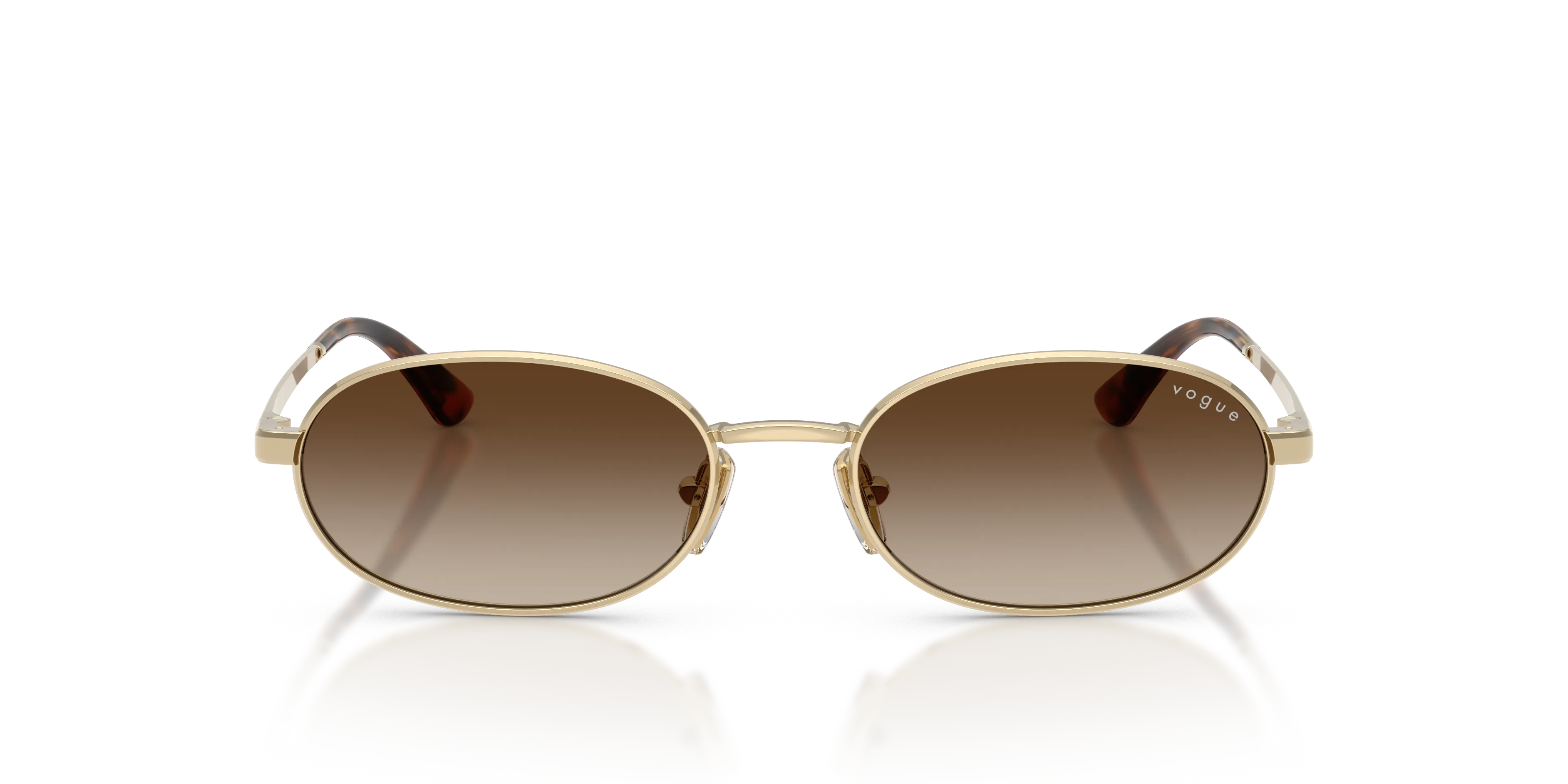 VOGUE EYEWEAR VO4353S 848/13 Occhiali da sole Metallo Oro Marrone Rotonda Normale Sfumato - immagine 3