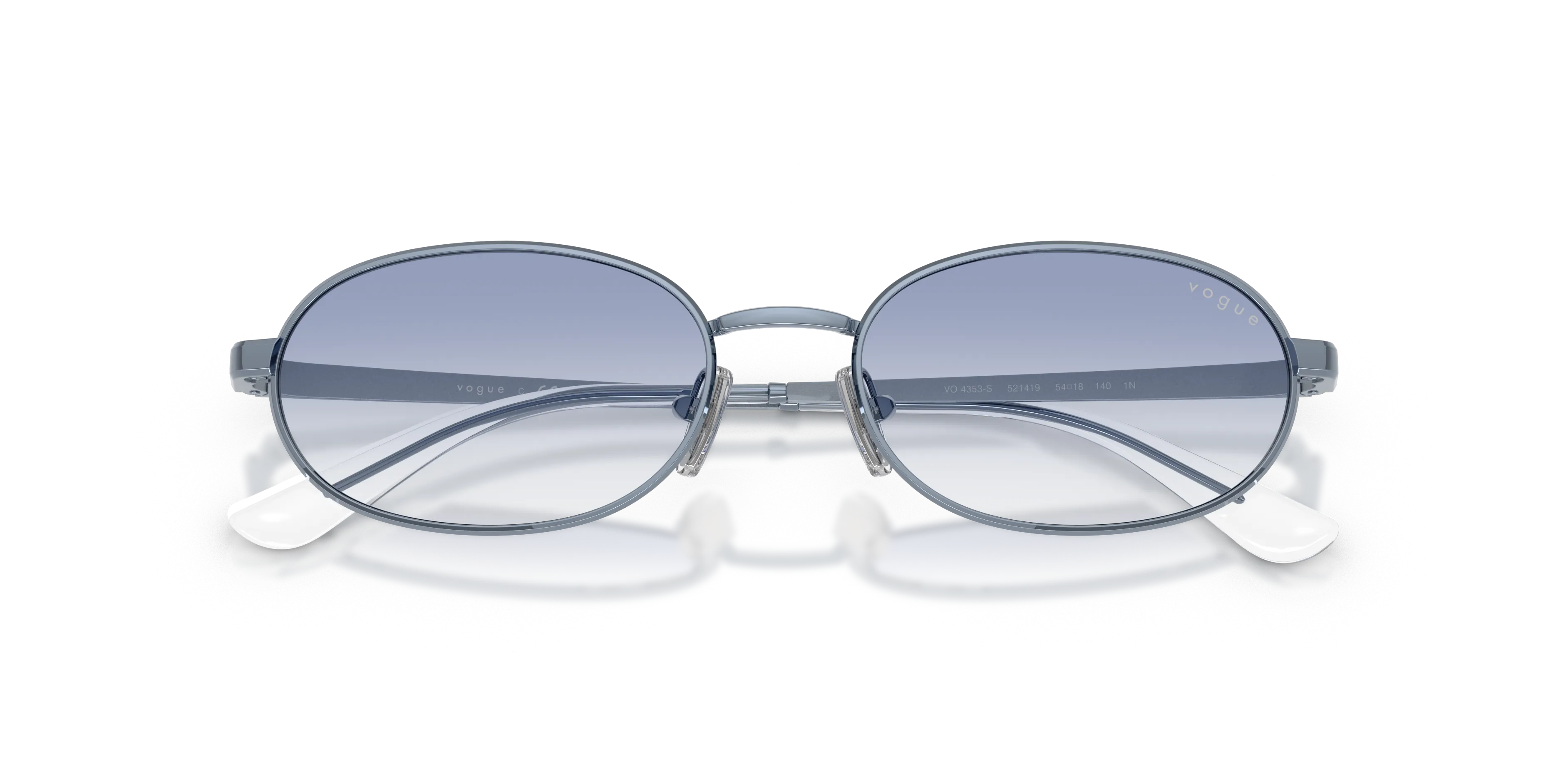 VOGUE EYEWEAR VO4353S 521419 Occhiali da sole Metallo Blu Blu Rotonda Normale Sfumato - immagine 2