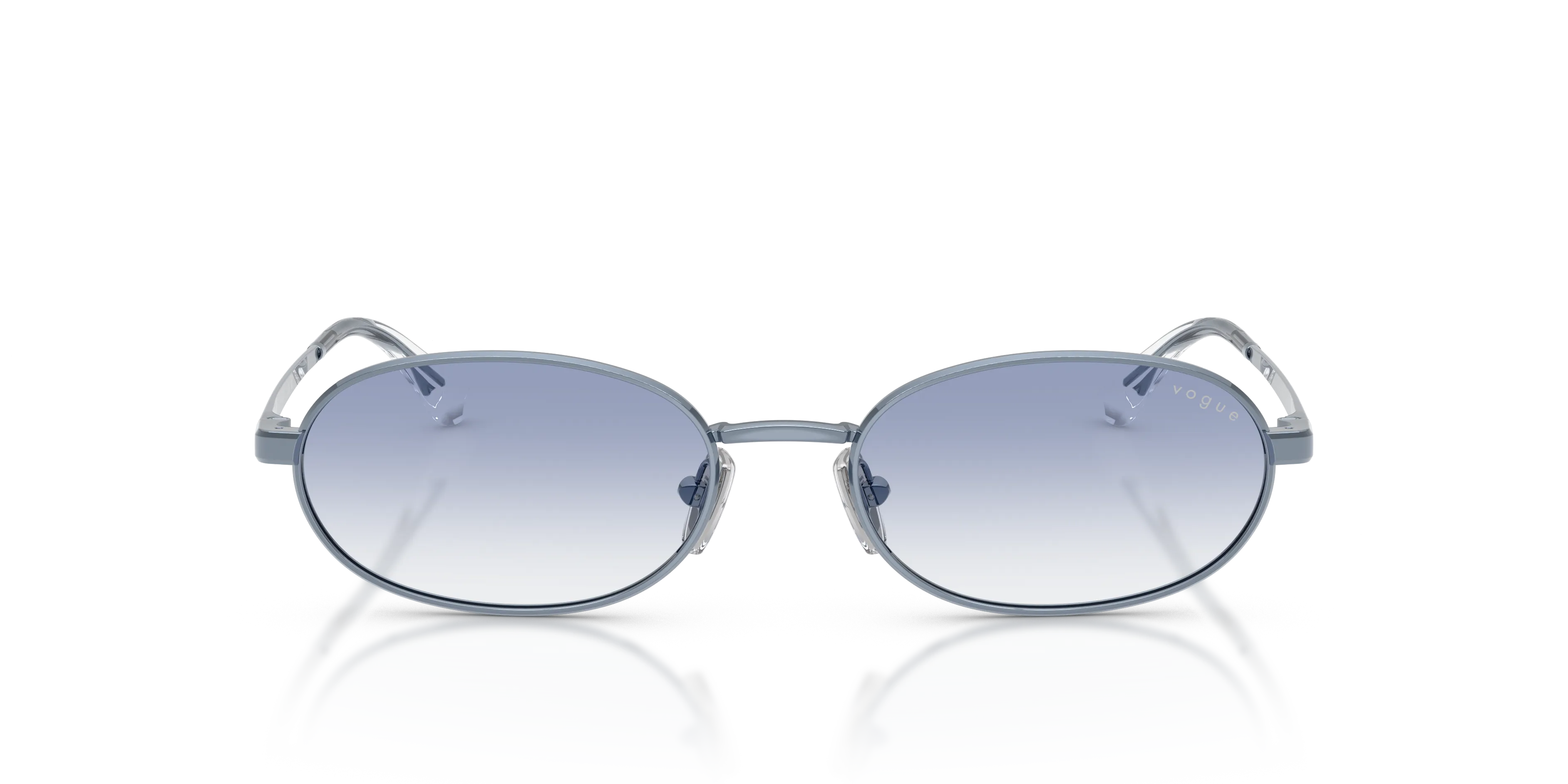 VOGUE EYEWEAR VO4353S 521419 Occhiali da sole Metallo Blu Blu Rotonda Normale Sfumato - immagine 3