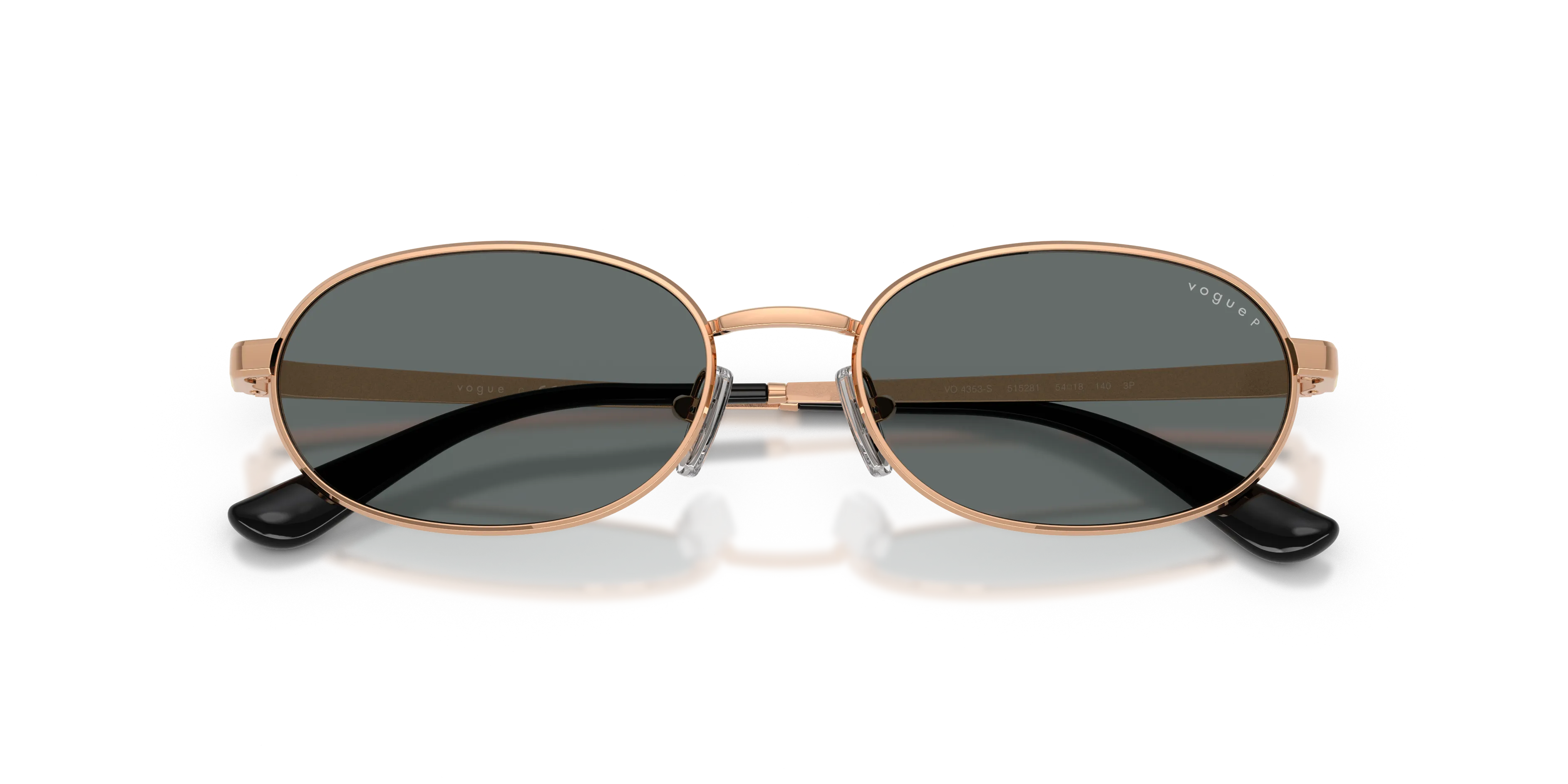 VOGUE EYEWEAR VO4353S 515281 Occhiali da sole Metallo Oro Grigio Rotonda Polarizzata - immagine 2
