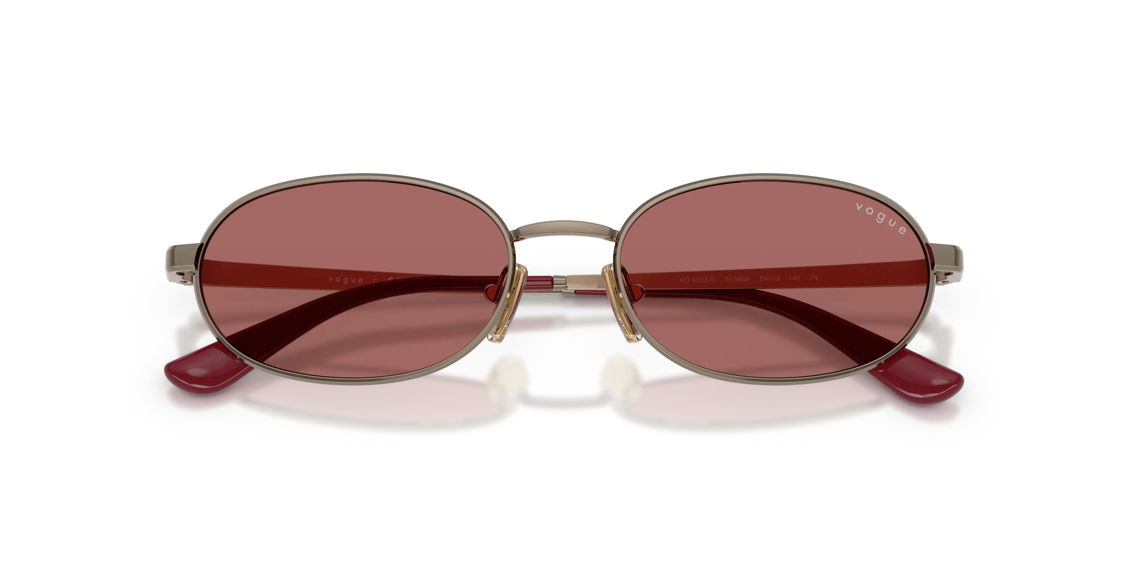 VOGUE EYEWEAR VO4353S 513869 Occhiali da sole Metallo Marrone Viola Rotonda Normale - immagine 2