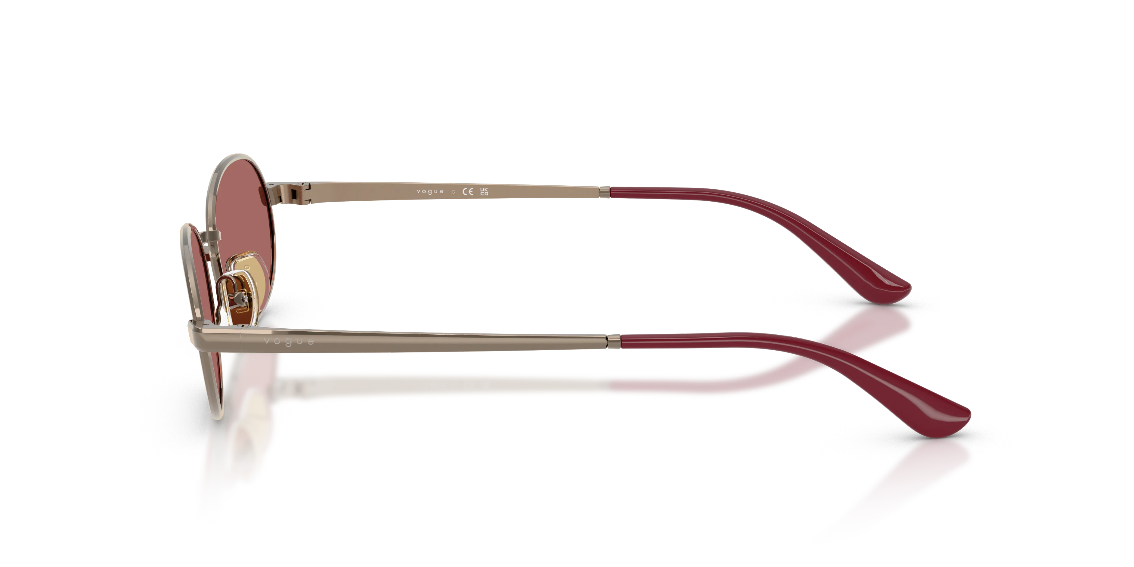 VOGUE EYEWEAR VO4353S 513869 Occhiali da sole Metallo Marrone Viola Rotonda Normale - immagine 4