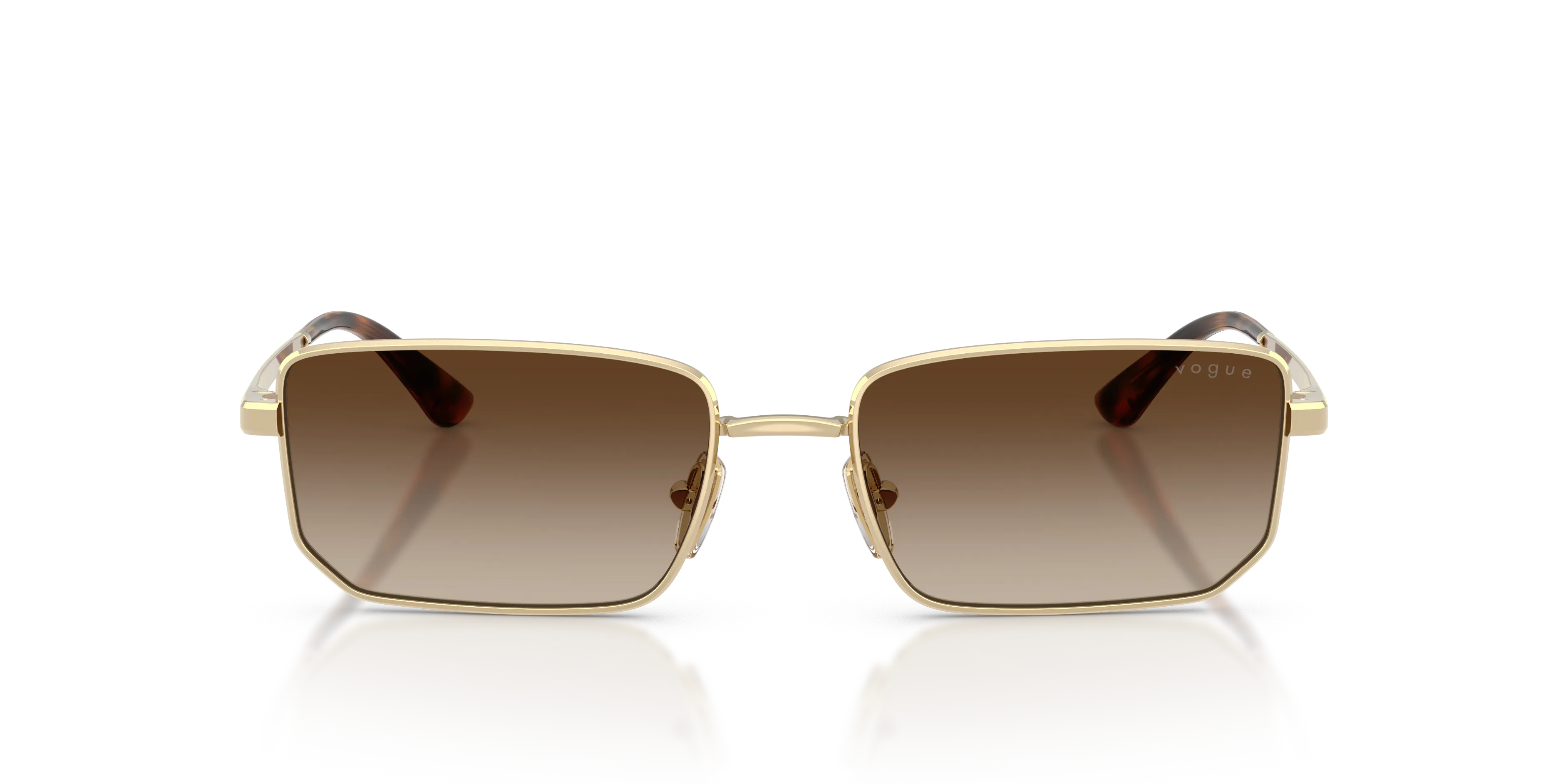 VOGUE EYEWEAR VO4352S 848/13 Occhiali da sole Metallo Oro Marrone Geometrica Normale Sfumato - immagine 3