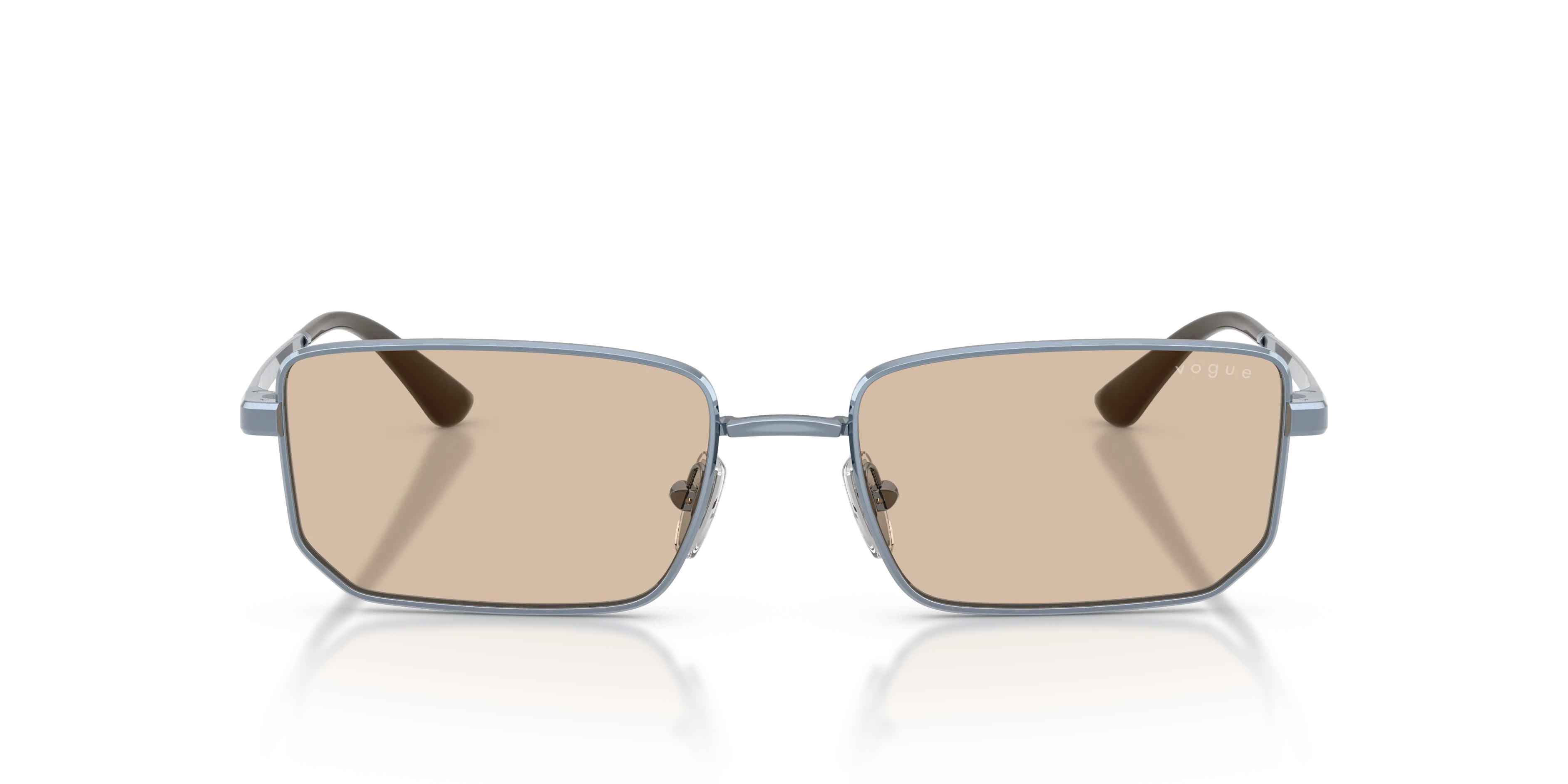 VOGUE EYEWEAR VO4352S 521493 Occhiali da sole Metallo Blu Marrone Geometrica Normale - immagine 3