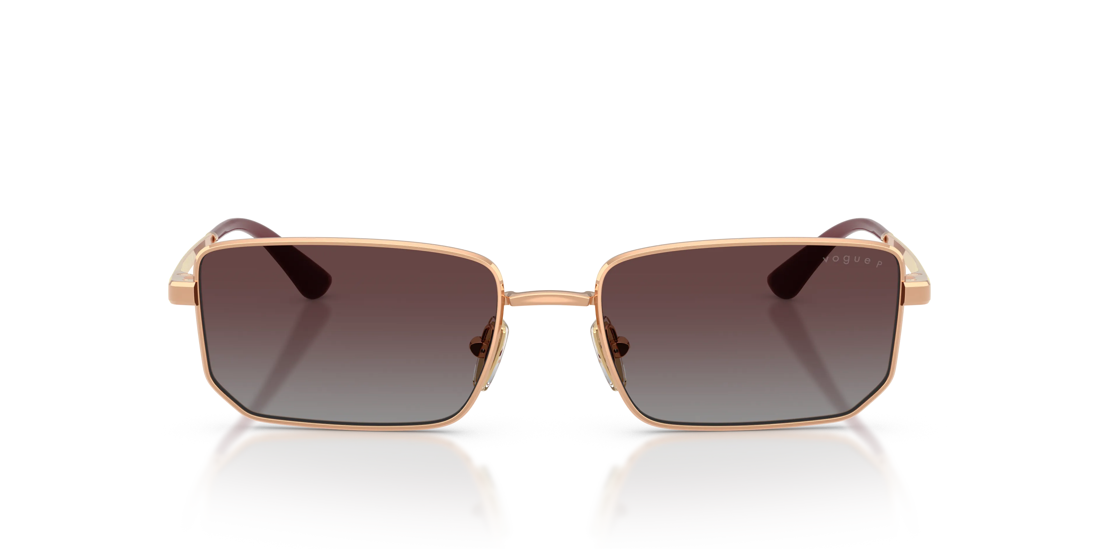 VOGUE EYEWEAR VO4352S 515262 Occhiali da sole Metallo Oro Grigio Geometrica Polarizzata Sfumato - immagine 3