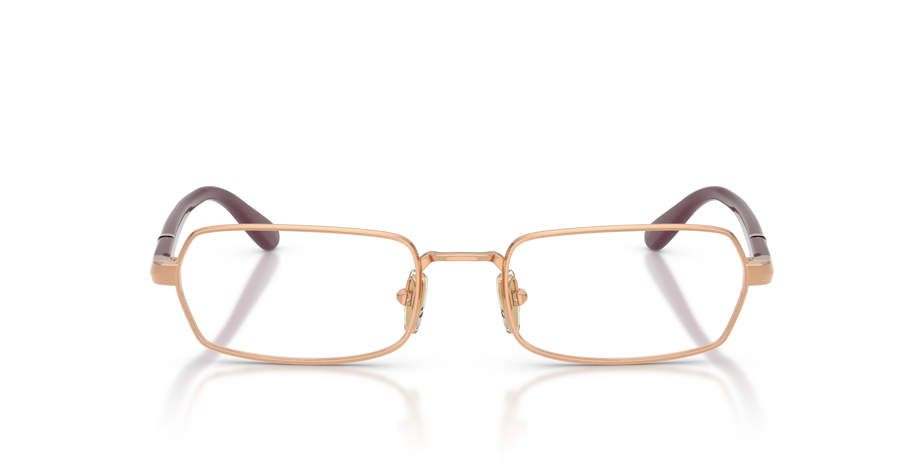 VOGUE EYEWEAR VO4351 5152 Montature da vista Metallo Oro Trasparente Geometrica Normale - immagine 3