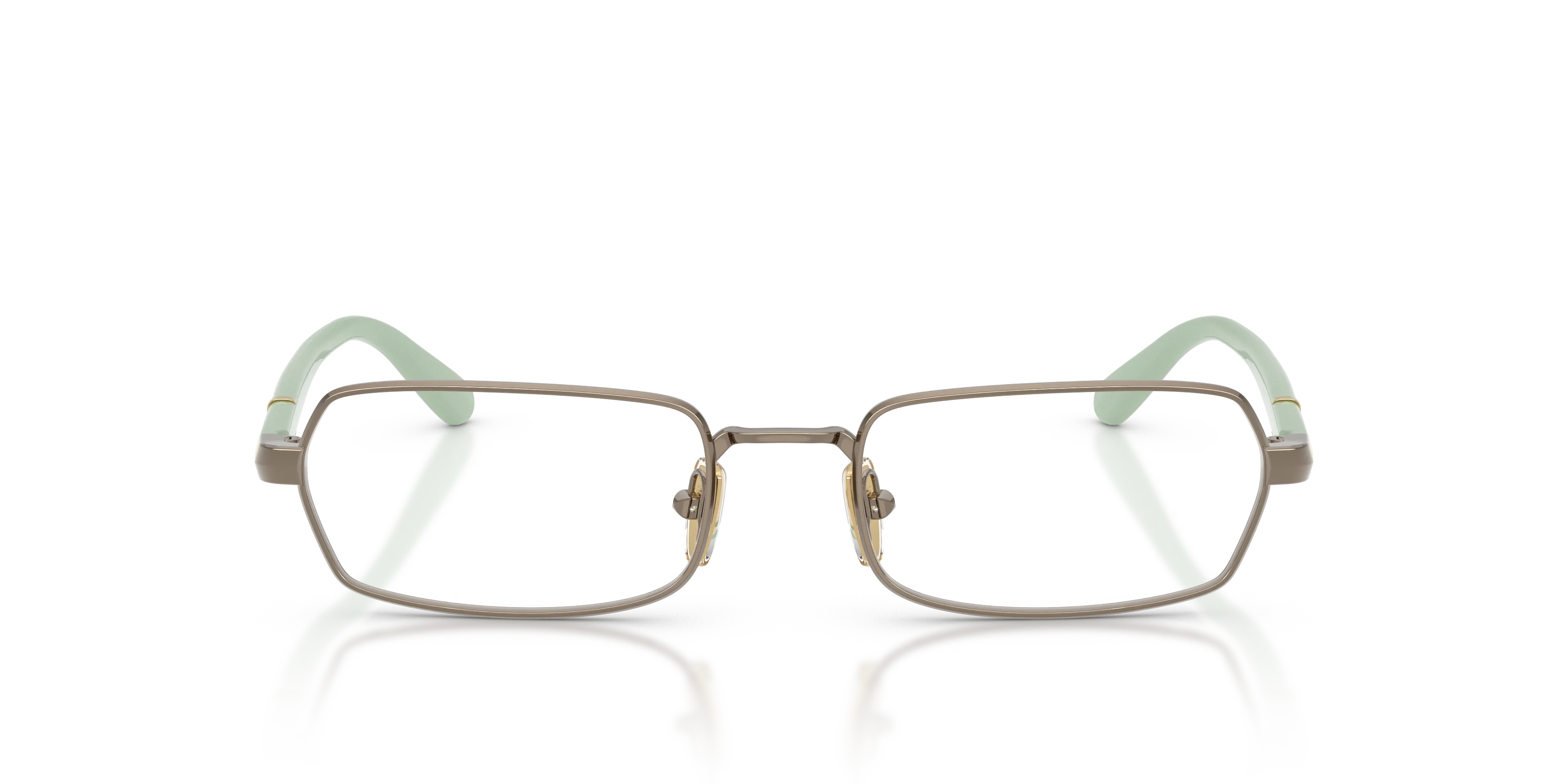 VOGUE EYEWEAR VO4351 5138 Montature da vista Metallo Marrone Trasparente Geometrica Normale - immagine 3