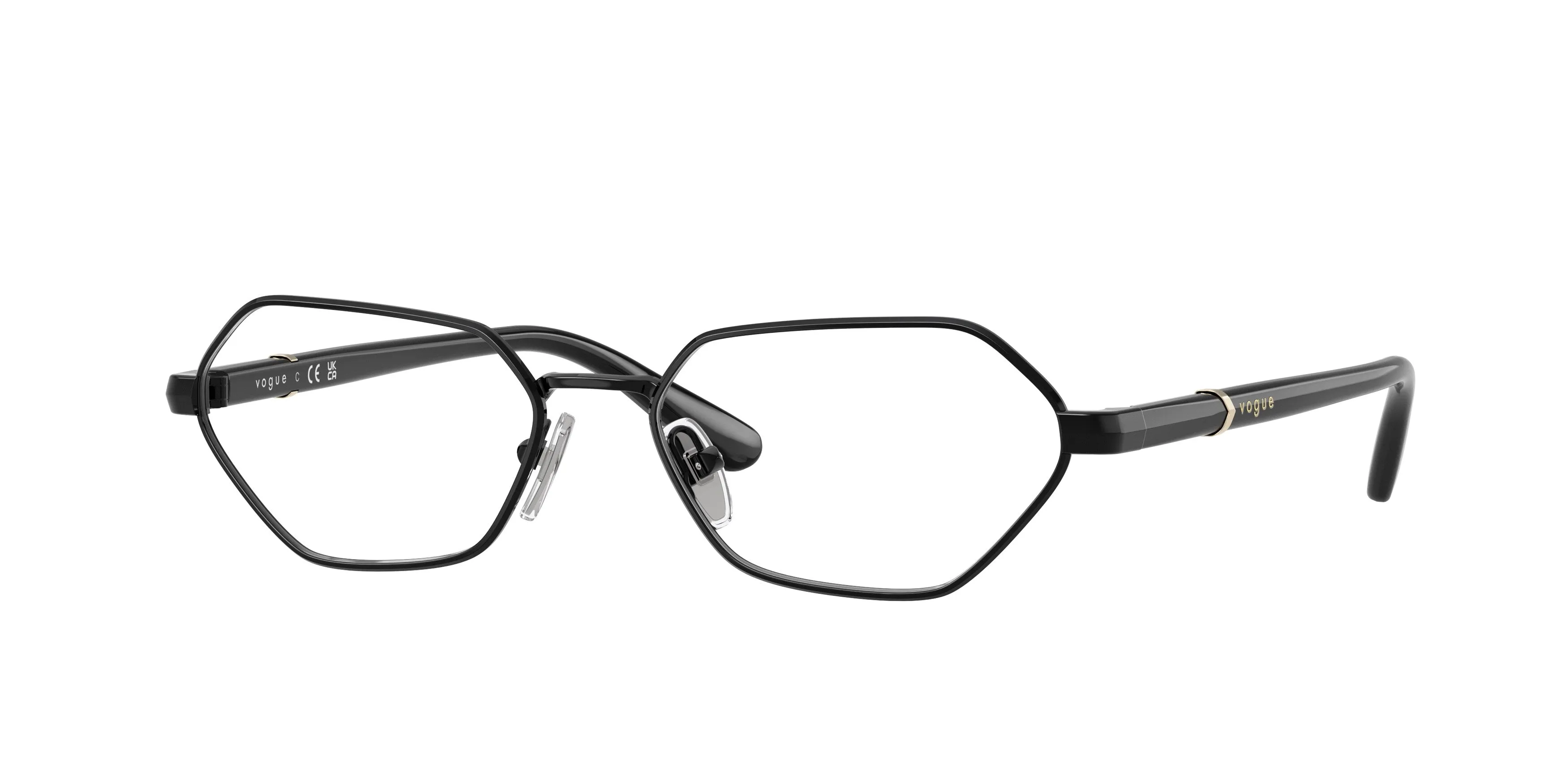 VOGUE EYEWEAR VO4350 352 Montature da vista Metallo Nero Trasparente Farfalla Normale - immagine 1