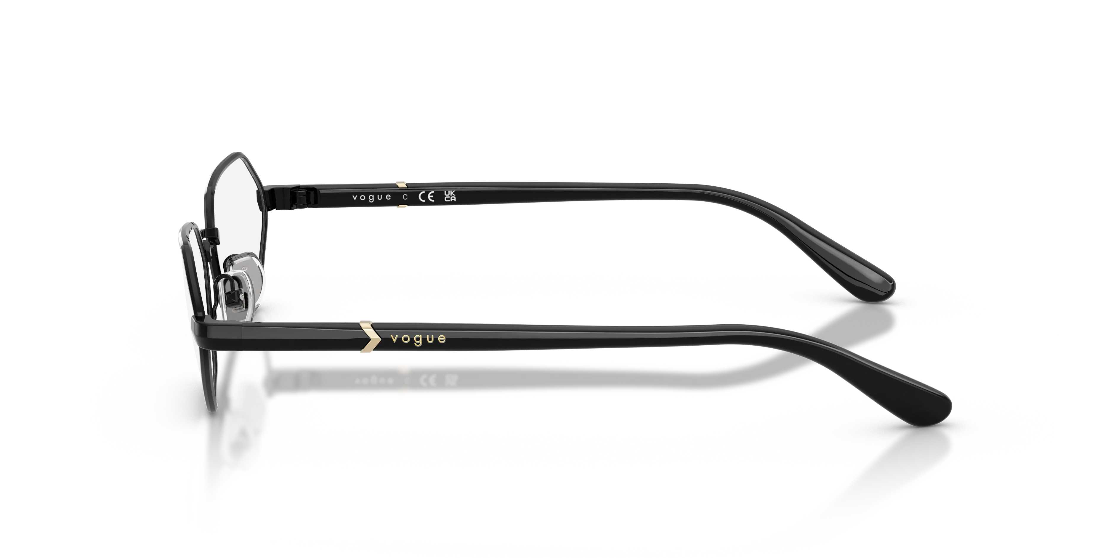 VOGUE EYEWEAR VO4350 352 Montature da vista Metallo Nero Trasparente Farfalla Normale - immagine 4