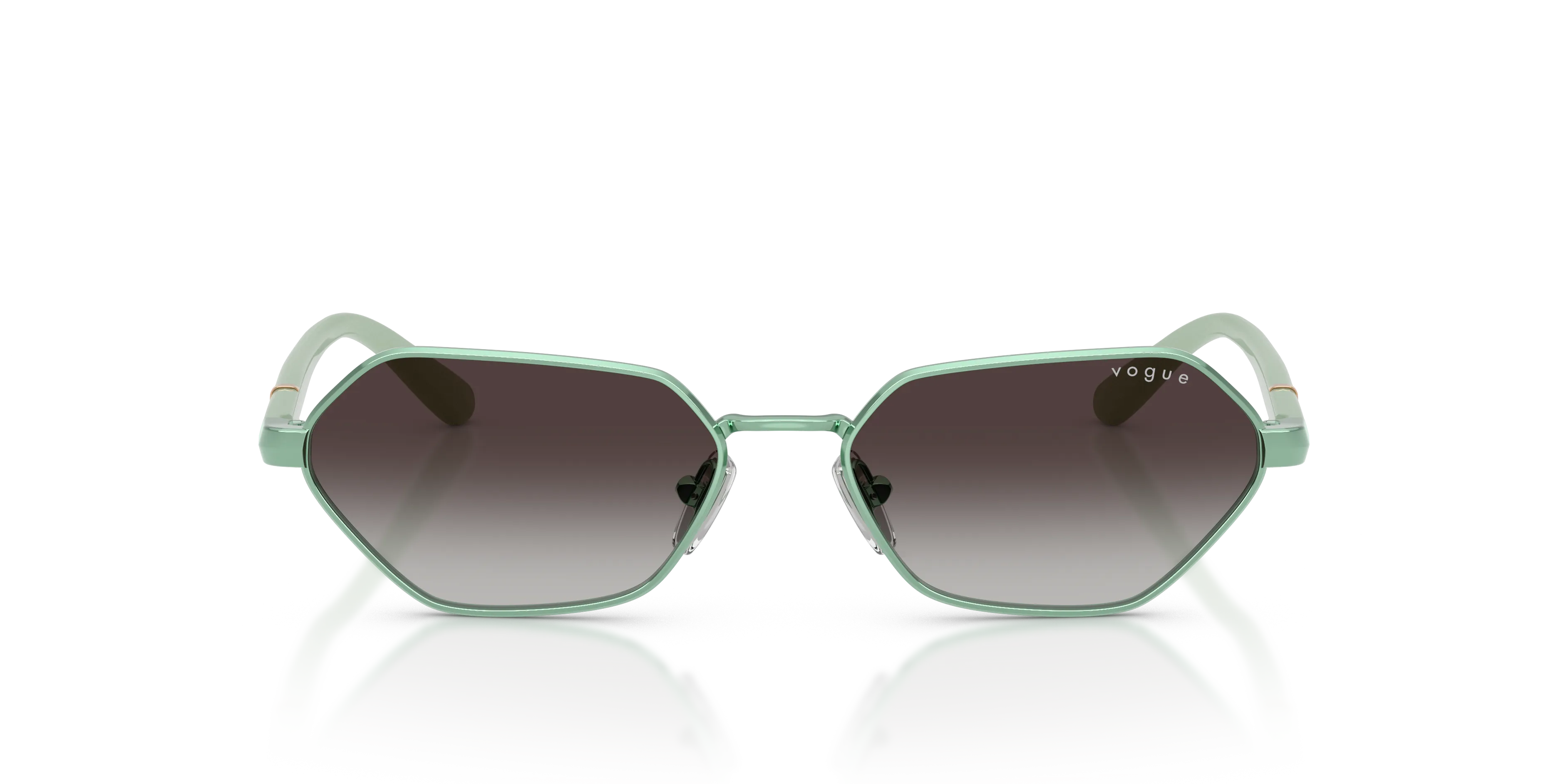 VOGUE EYEWEAR VO4349S 52158G Occhiali da sole Metallo Verde Grigio Farfalla Normale Sfumato - immagine 3
