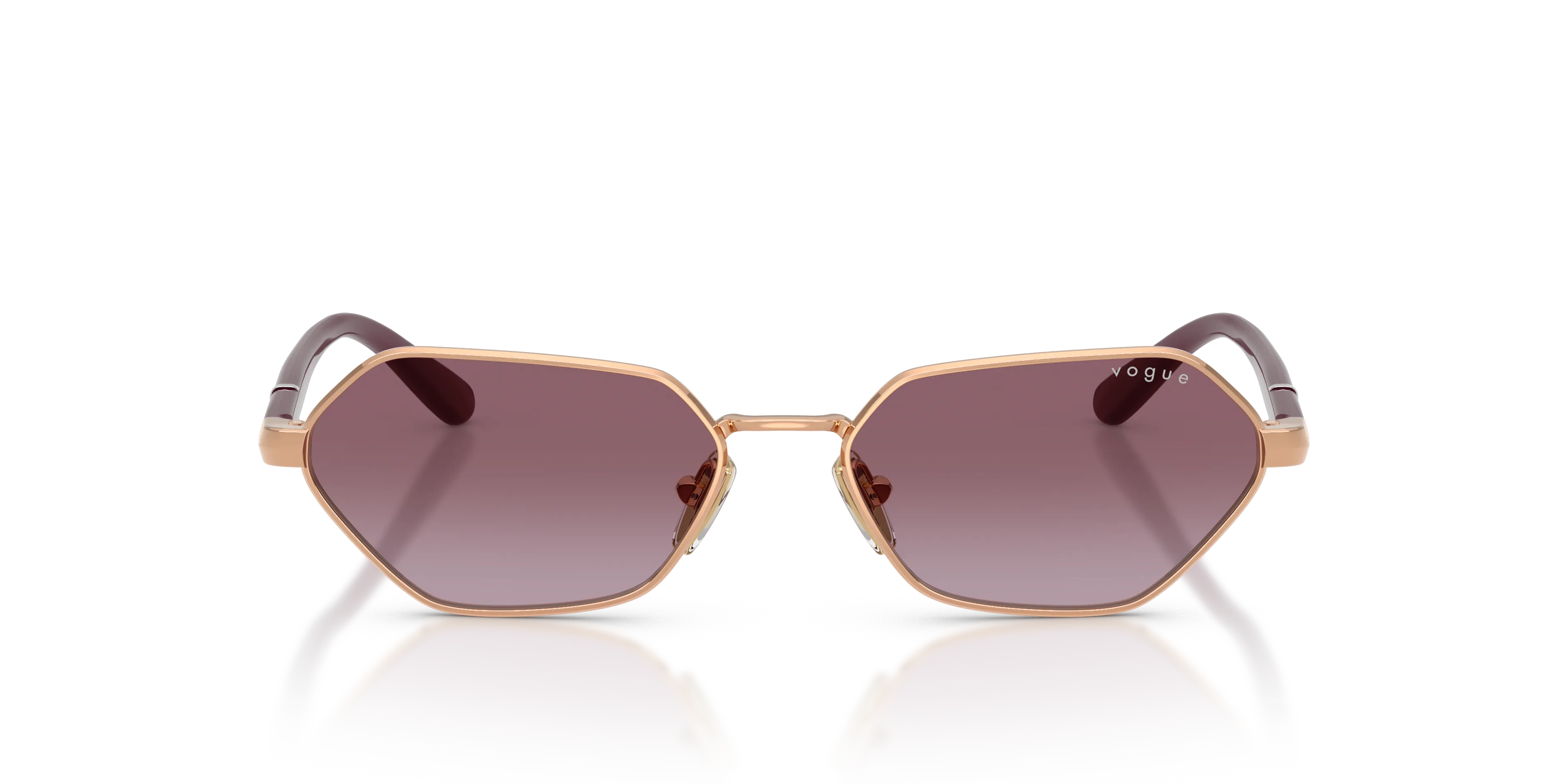 VOGUE EYEWEAR VO4349S 51528H Occhiali da sole Metallo Oro Viola Farfalla Normale Sfumato - immagine 3