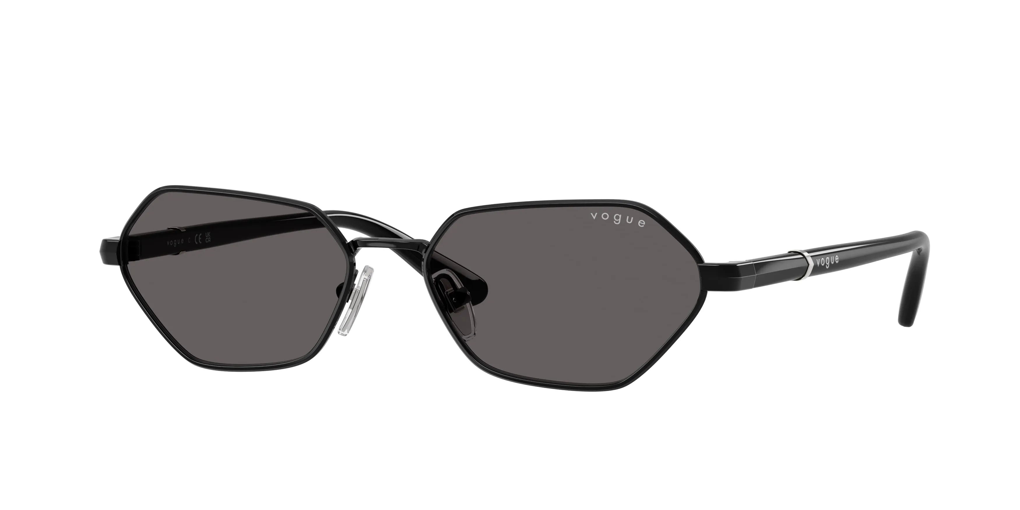 VOGUE EYEWEAR VO4349S 352/87 Occhiali da sole Metallo Nero Grigio Farfalla Normale - immagine 1