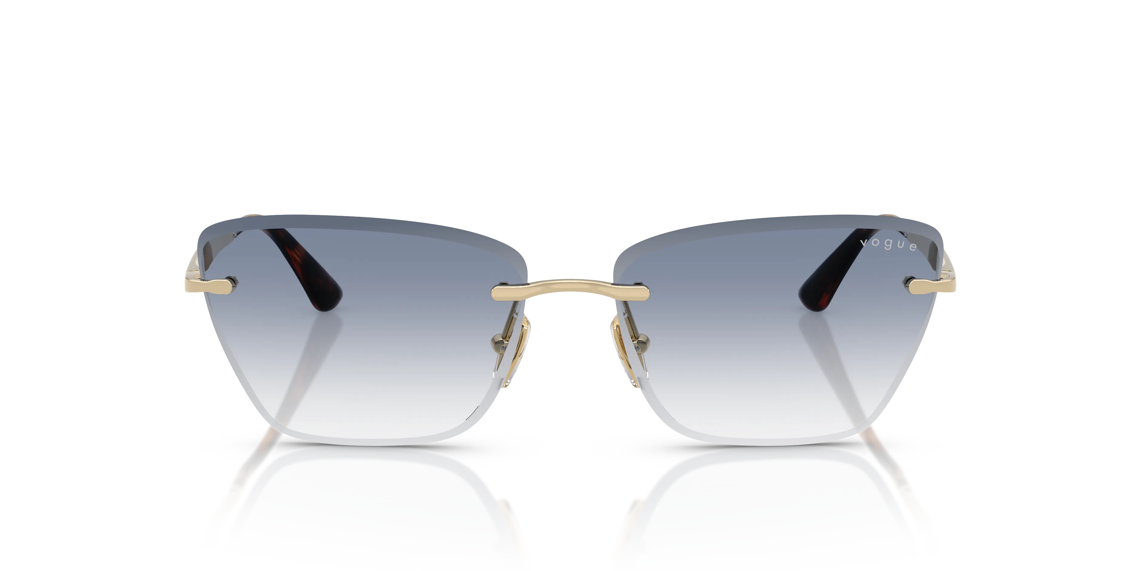VOGUE EYEWEAR VO4332S 848/19 Occhiali da sole Metallo Oro Blu Cat Eye Normale Sfumato - immagine 3