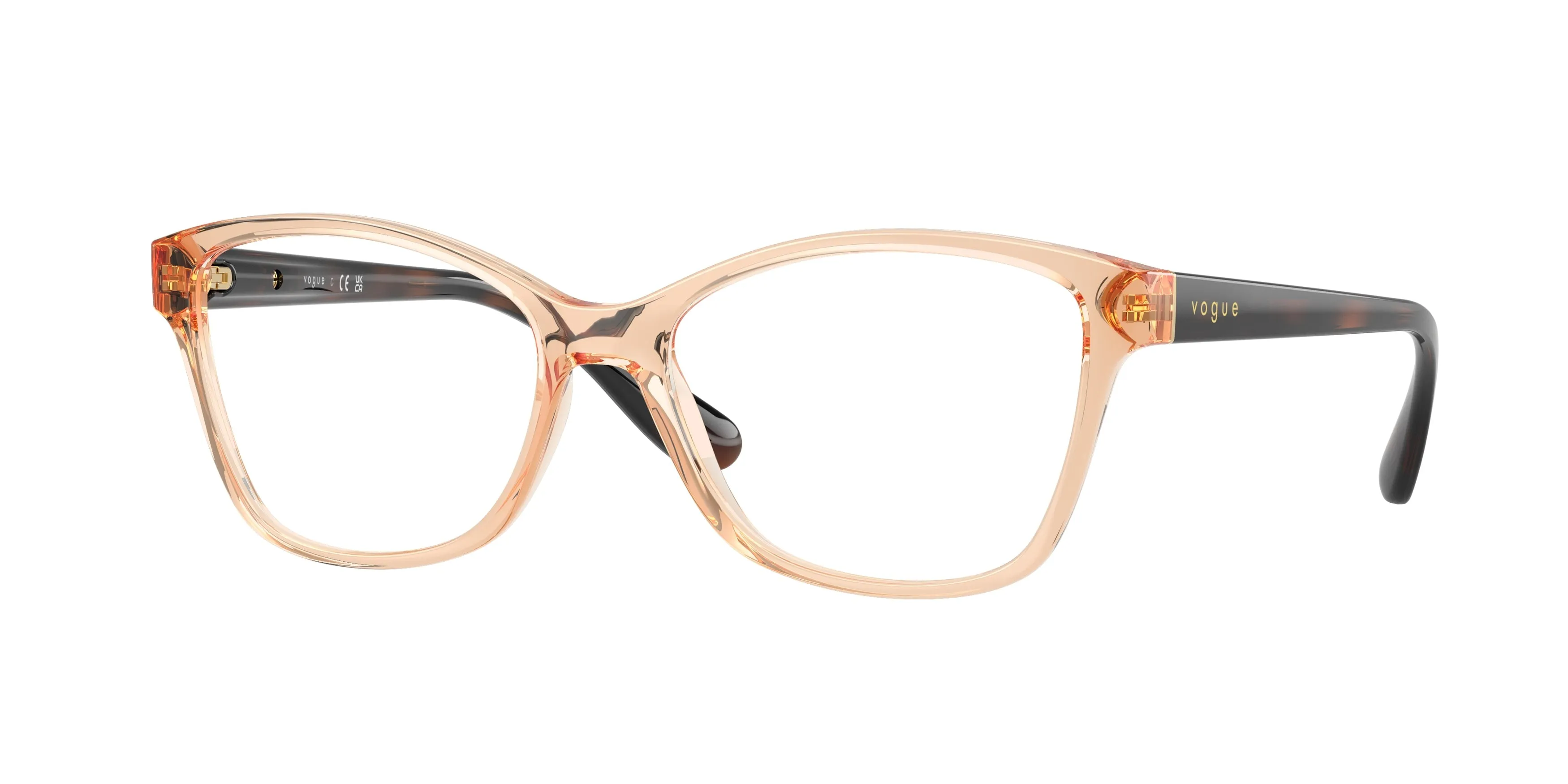 VOGUE EYEWEAR VO2998 3300 Montature da vista Iniettato Marrone Trasparente Cat Eye Normale - immagine 1