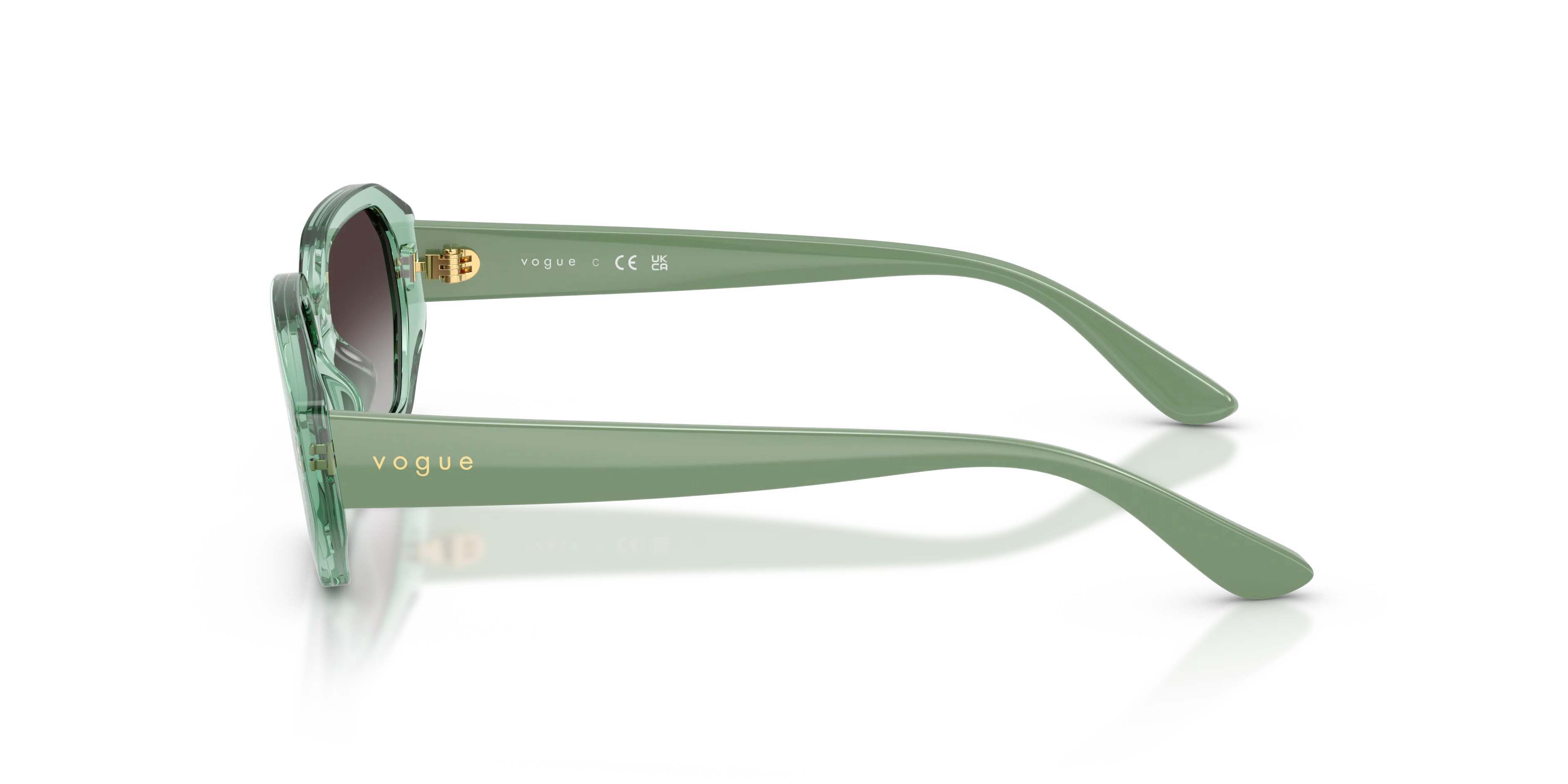 VOGUE EYEWEAR VJ2034 32748G Occhiali da sole bambino Nylon Trasparente Grigio Geometrica Normale Sfumato - immagine 4