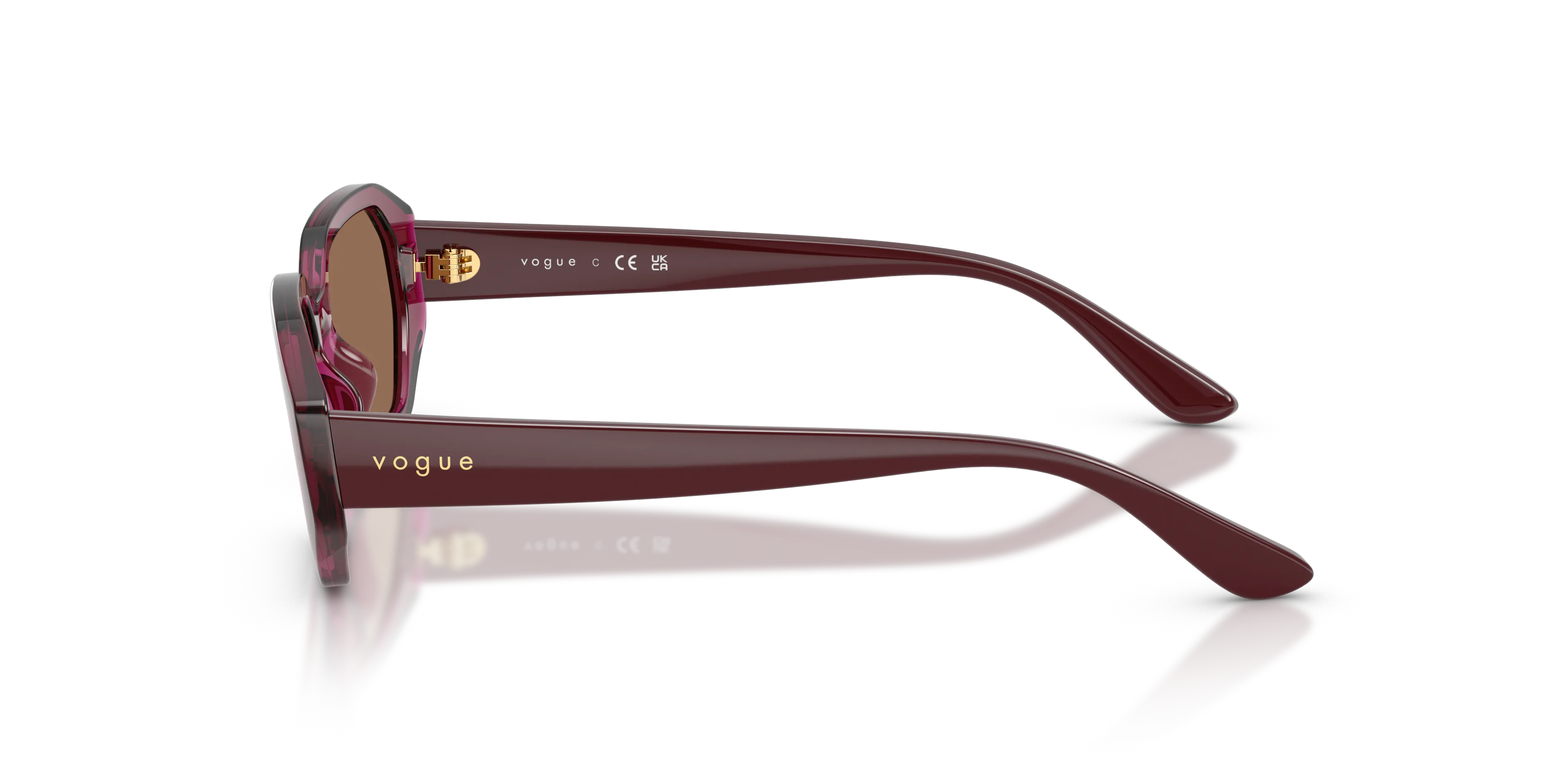 VOGUE EYEWEAR VJ2034 327173 Occhiali da sole bambino Nylon Rosso Marrone Geometrica Normale - immagine 4