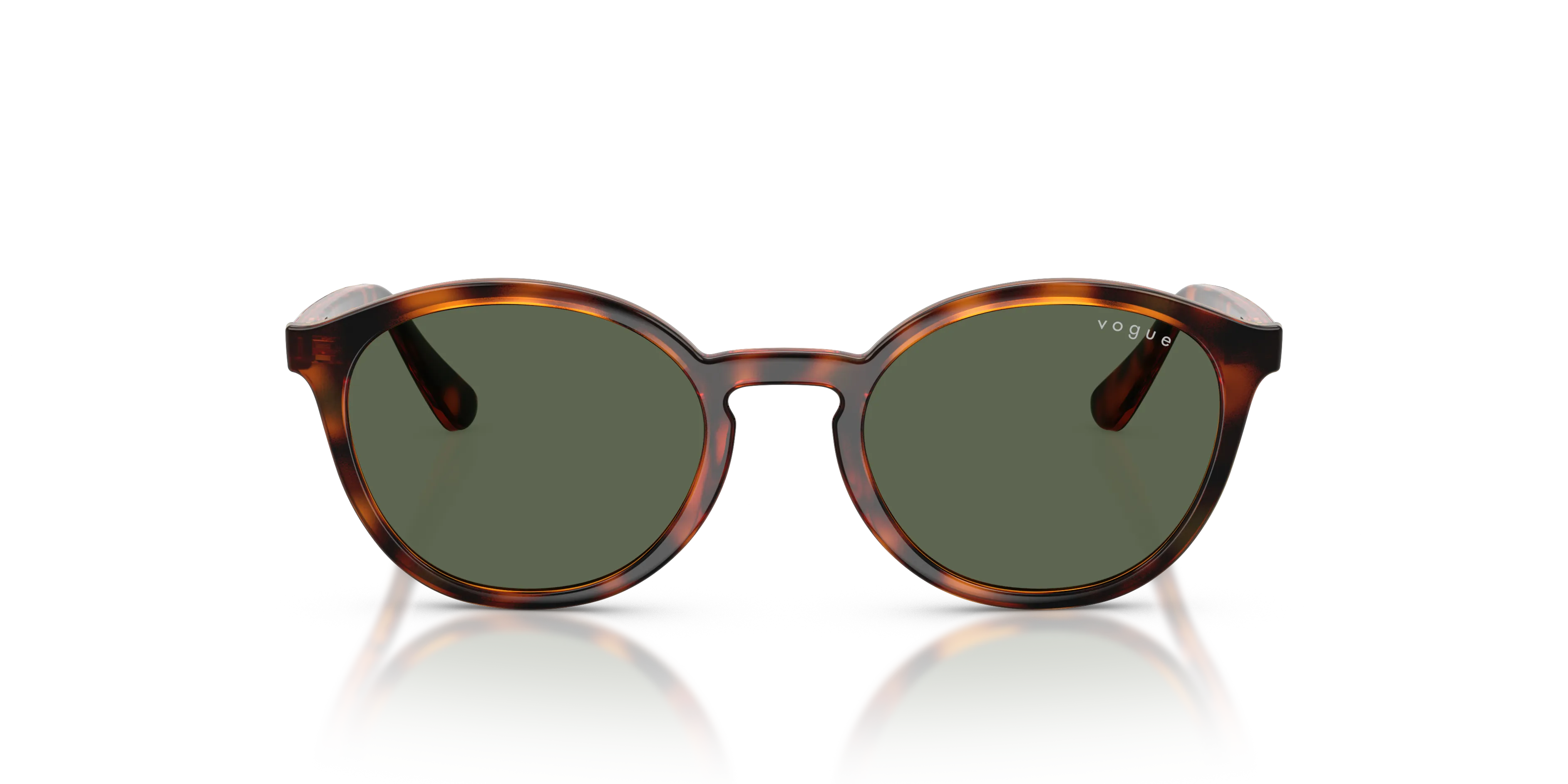 VOGUE EYEWEAR VJ2033 W65671 Occhiali da sole Nylon Marrone Verde Pantos Normale - immagine 3