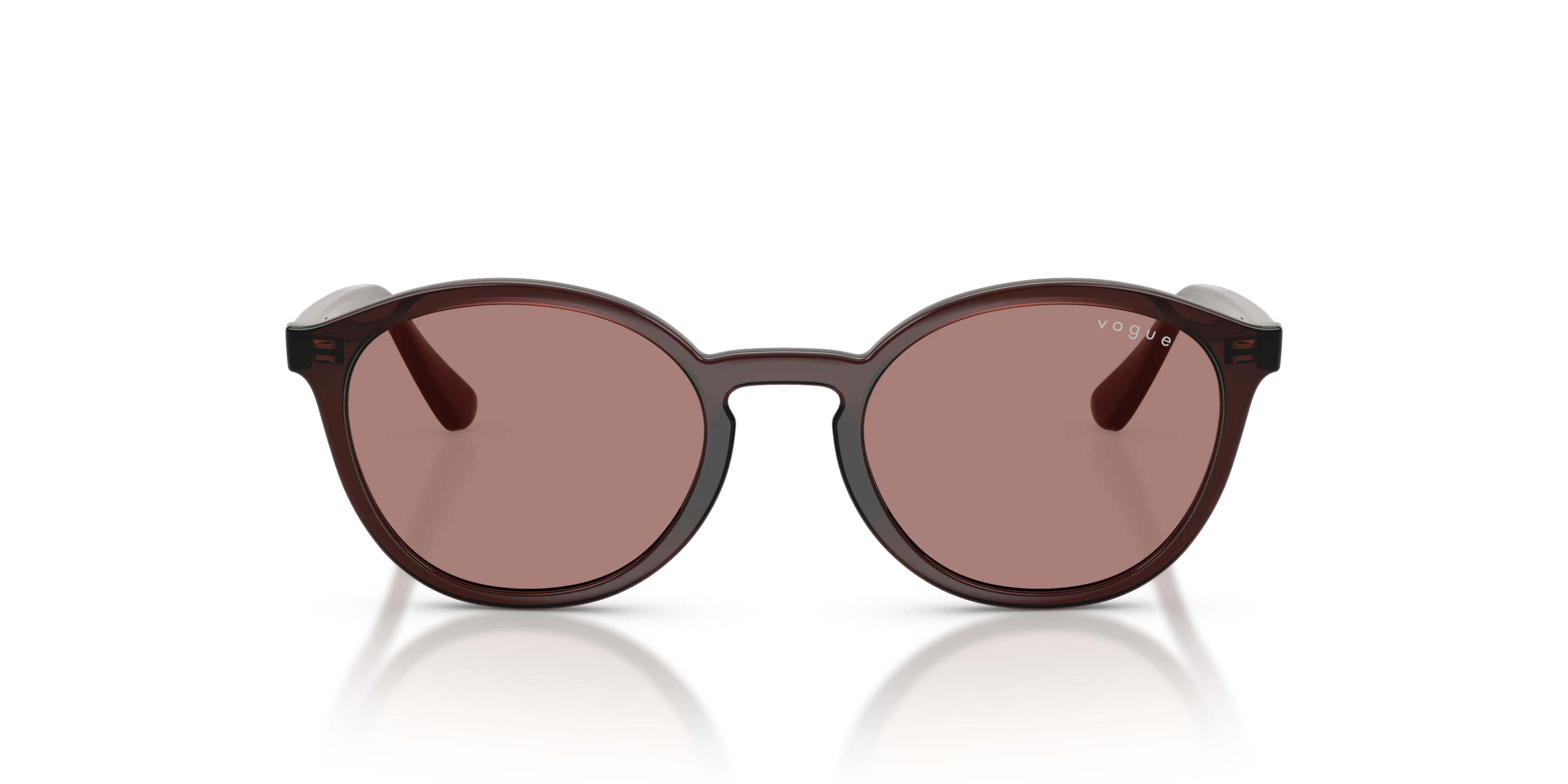 VOGUE EYEWEAR VJ2033 327073 Occhiali da sole Nylon Rosso Marrone Pantos Normale - immagine 3